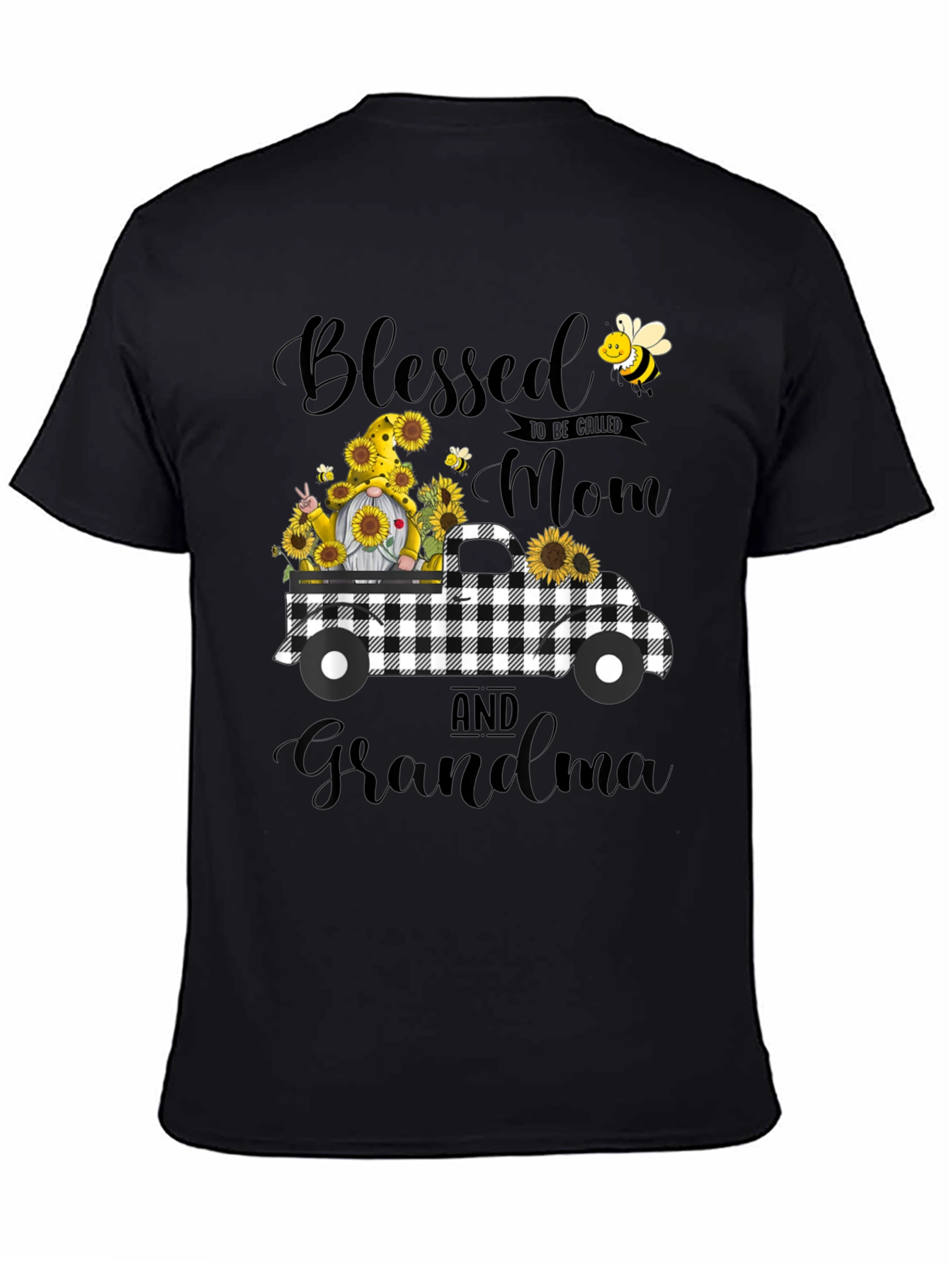 Blessed Mom and Grandma Sunflower Truck T-Shirt