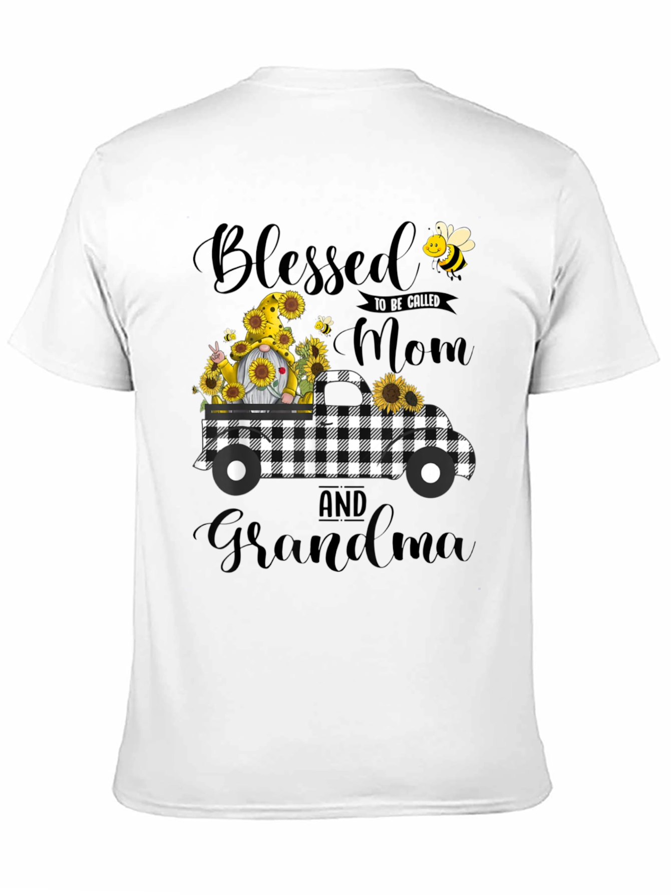 Blessed Mom and Grandma Sunflower Truck T-Shirt