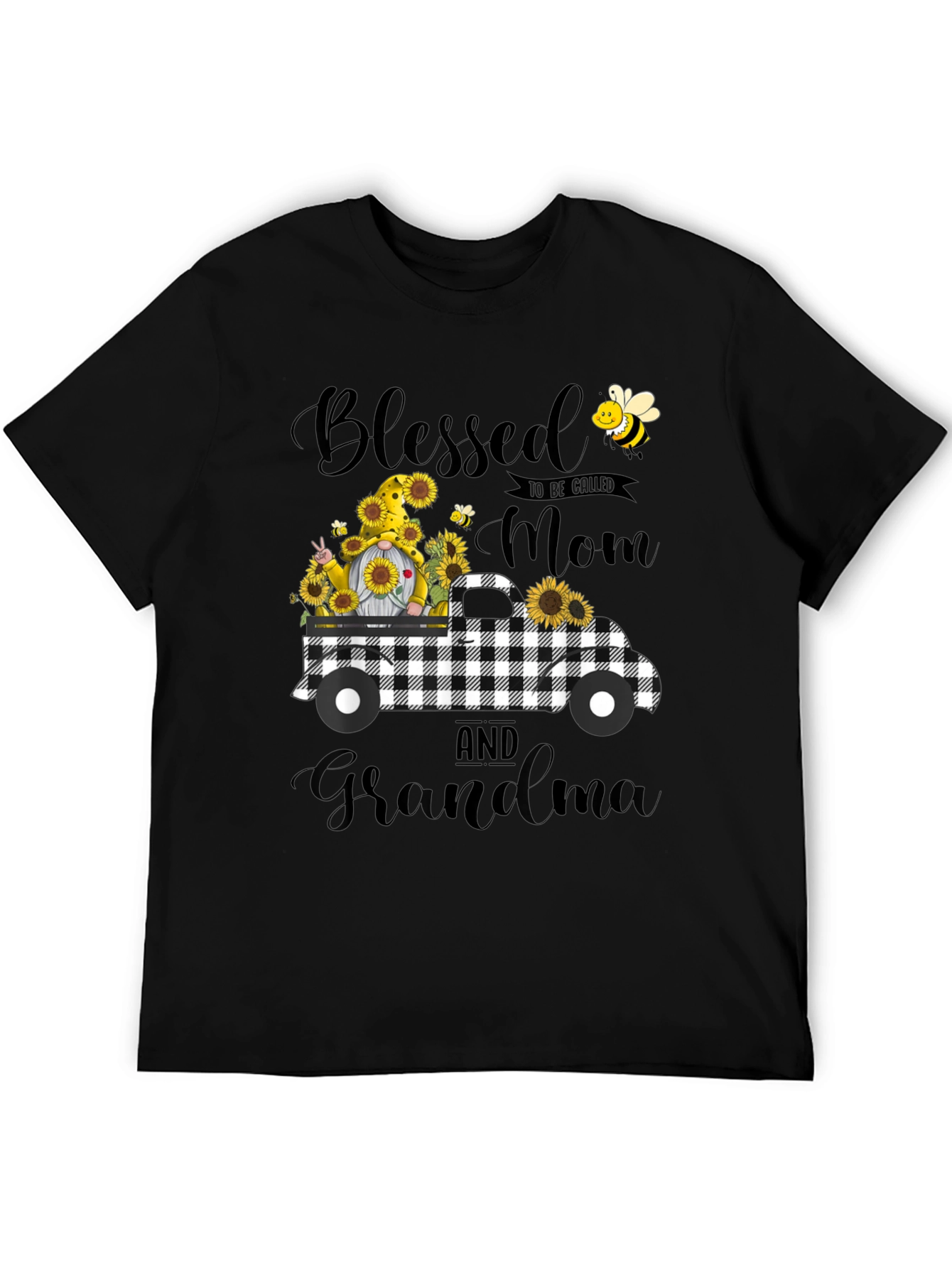 Blessed Mom and Grandma Sunflower Truck T-Shirt