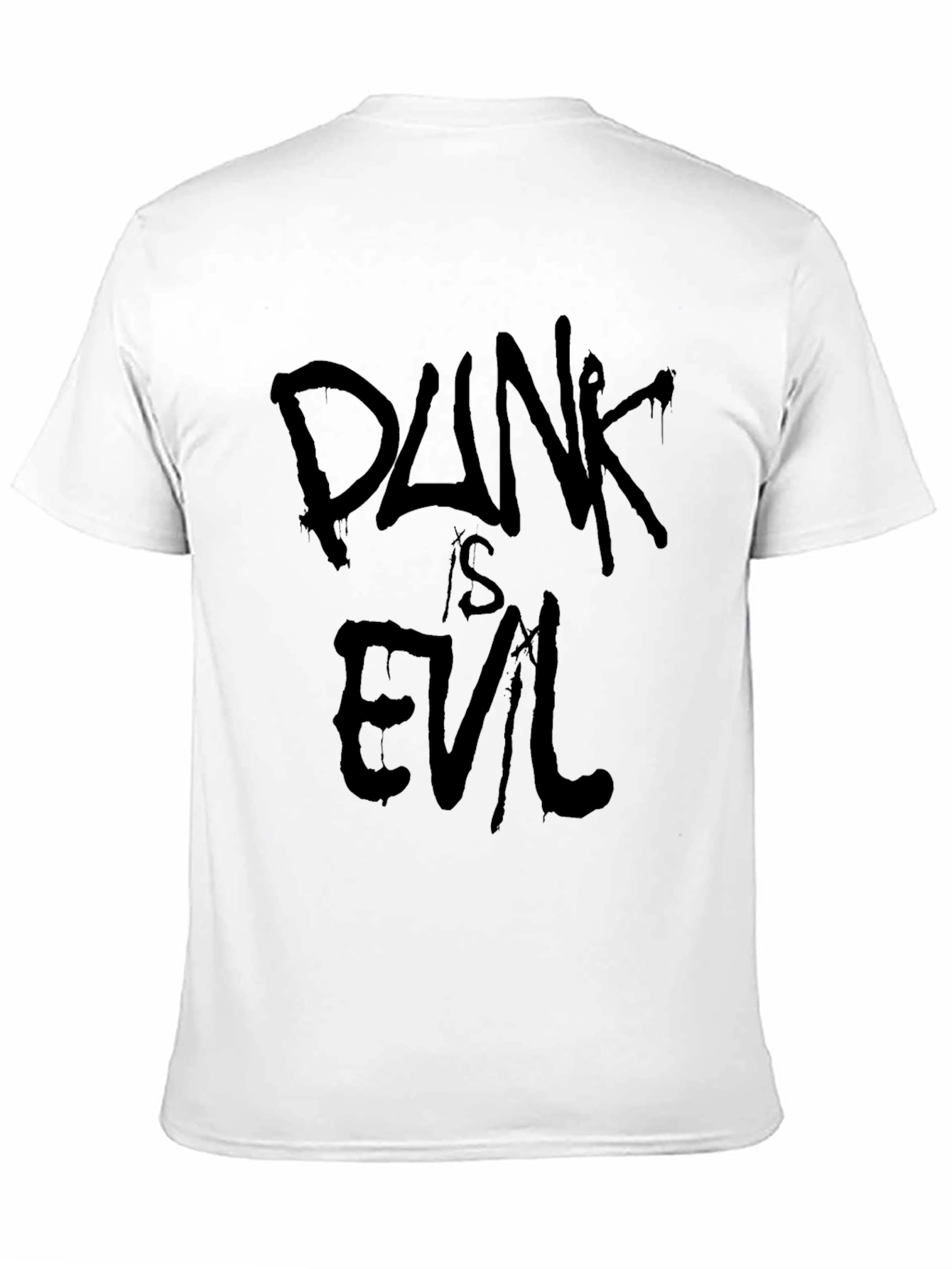 Punk is Evil Black Graphic Tee