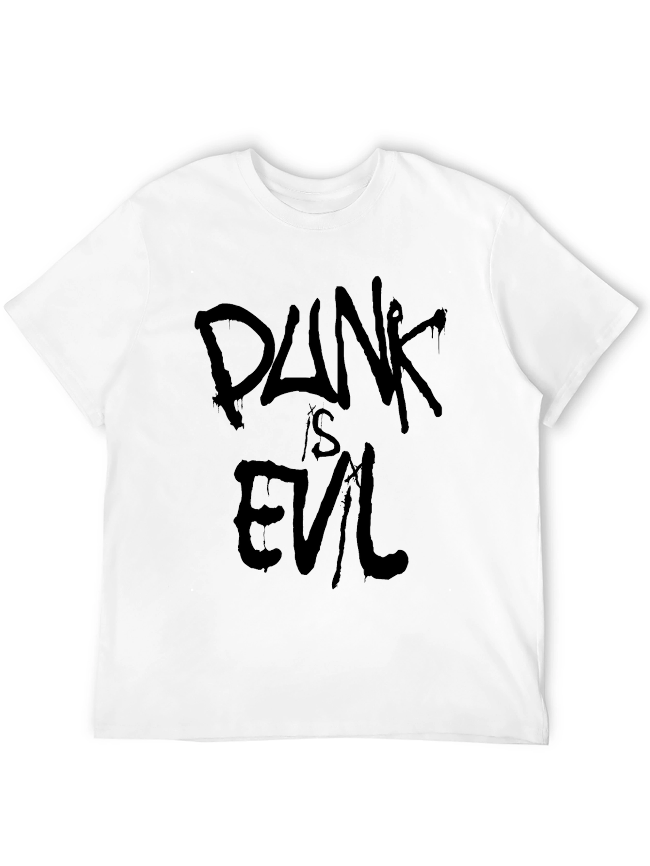 Punk is Evil Black Graphic Tee