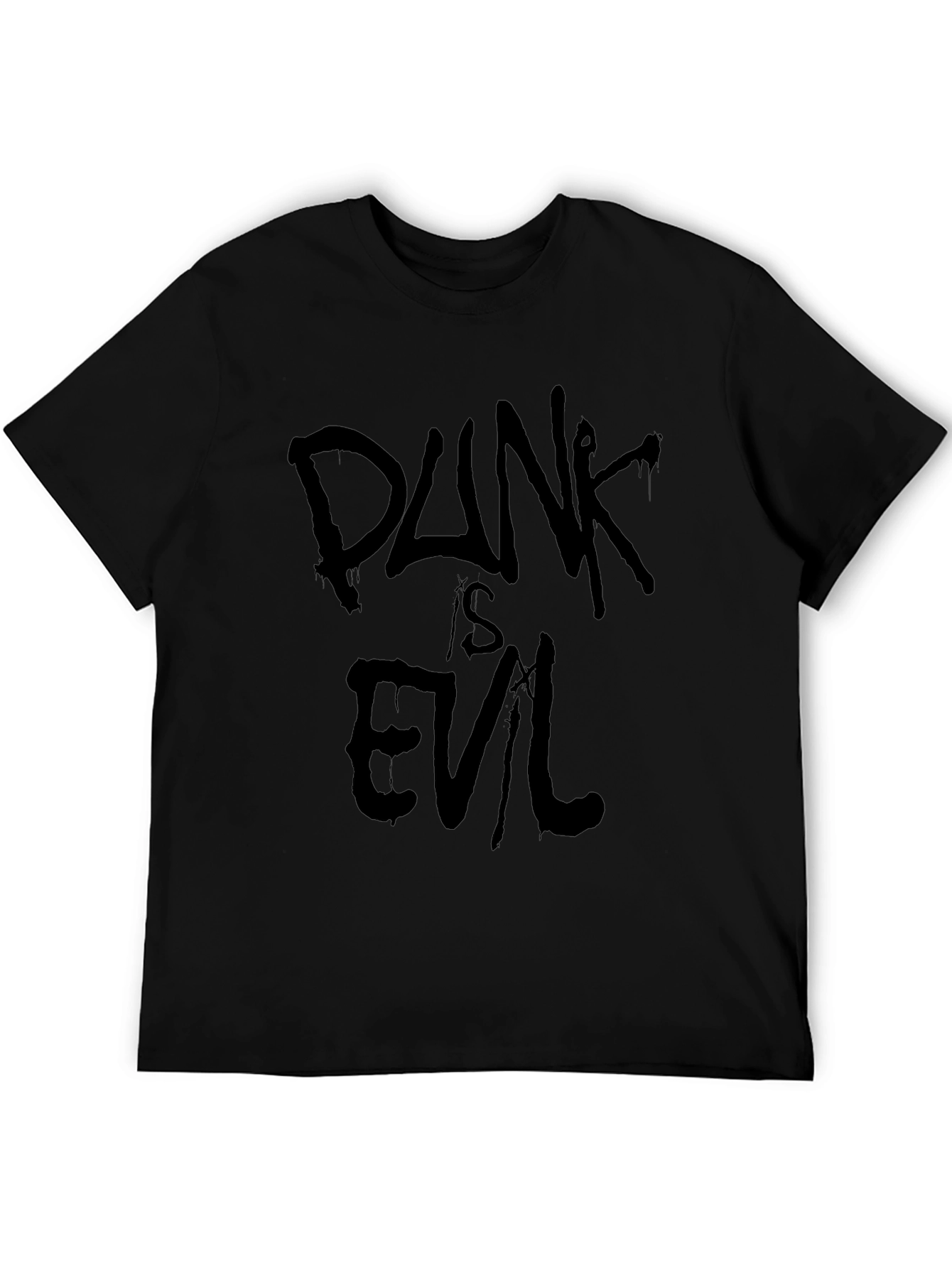 Punk is Evil Black Graphic Tee