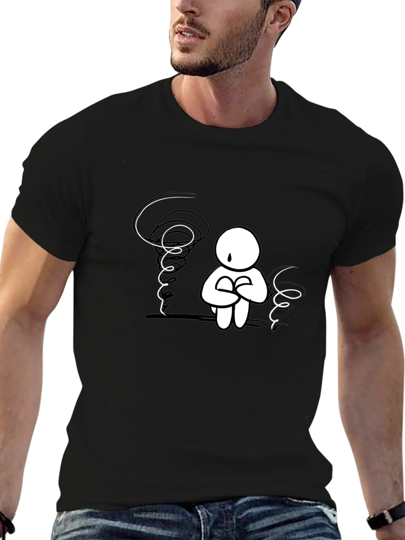 Anxiety Black T-Shirt