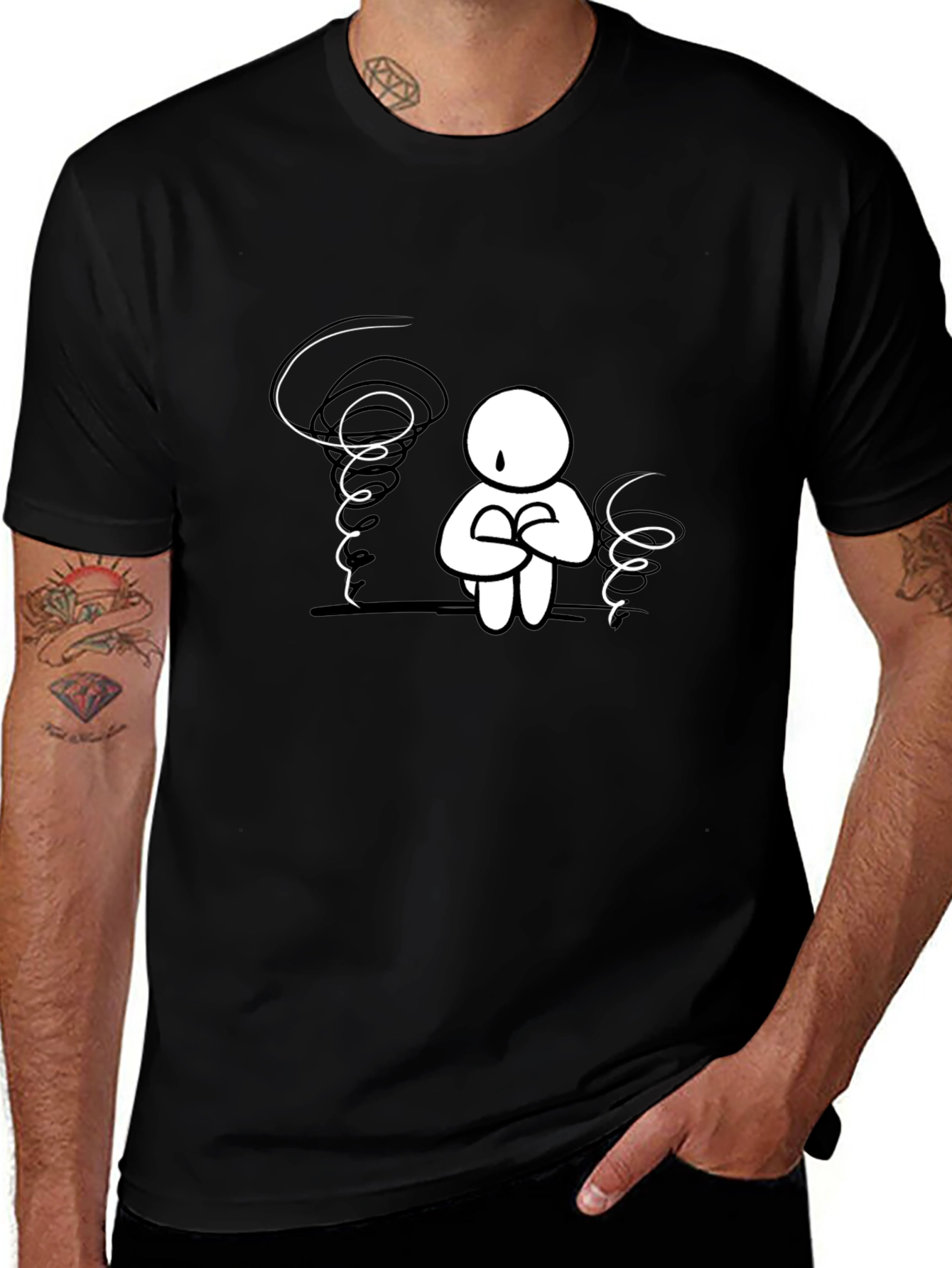 Anxiety Black T-Shirt