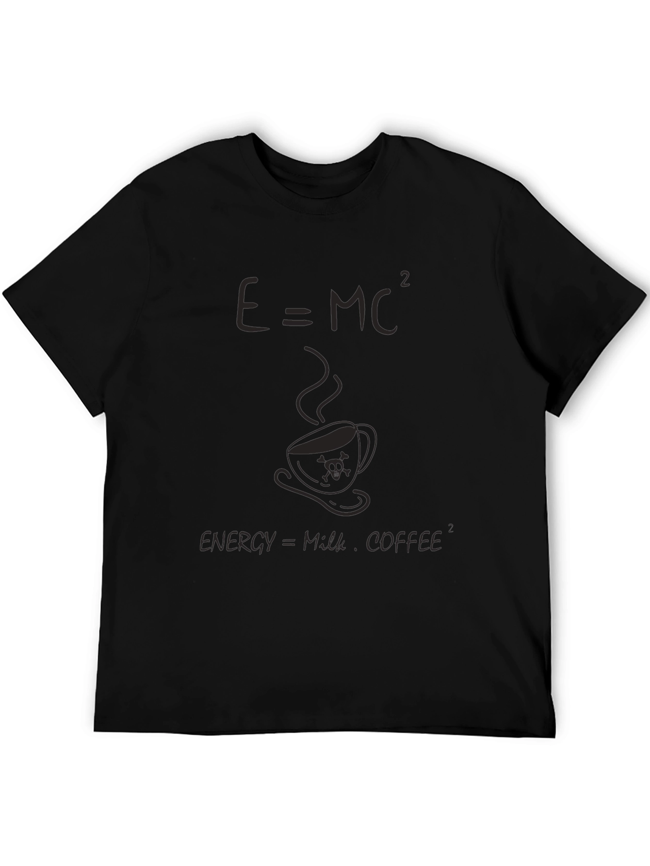 E=MC² Coffee T-Shirt - Energy=Milk Coffee Squared Tee
