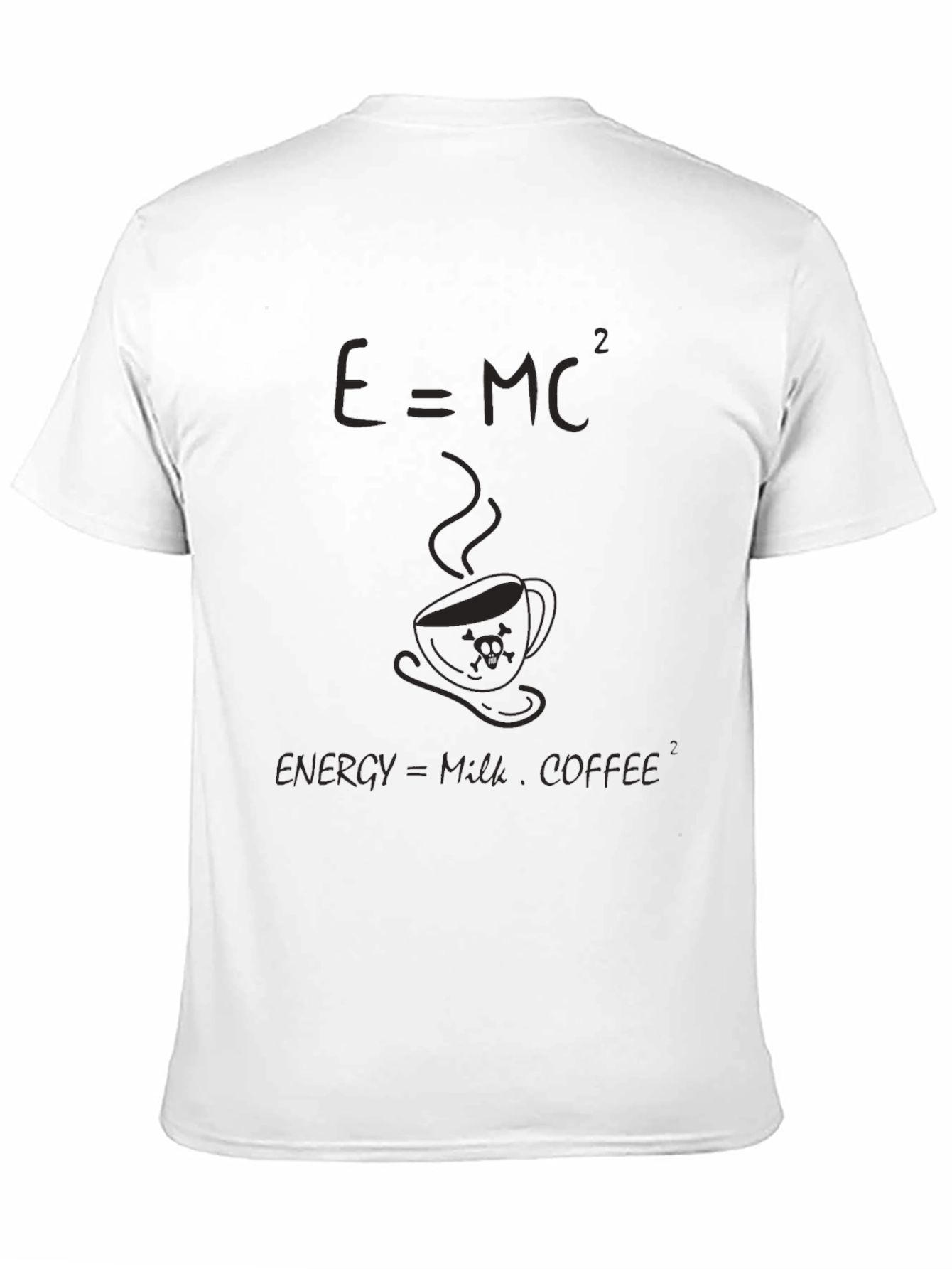 E=MC² Coffee T-Shirt - Energy=Milk Coffee Squared Tee
