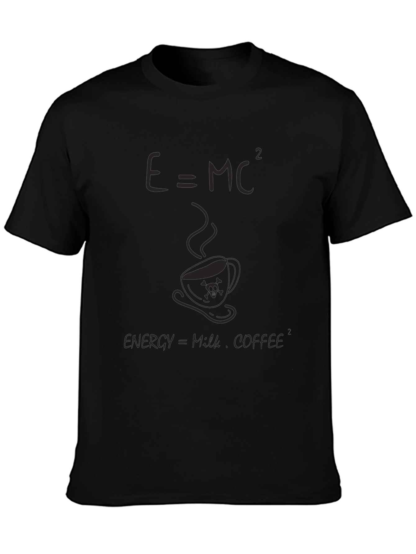 E=MC² Coffee T-Shirt - Energy=Milk Coffee Squared Tee