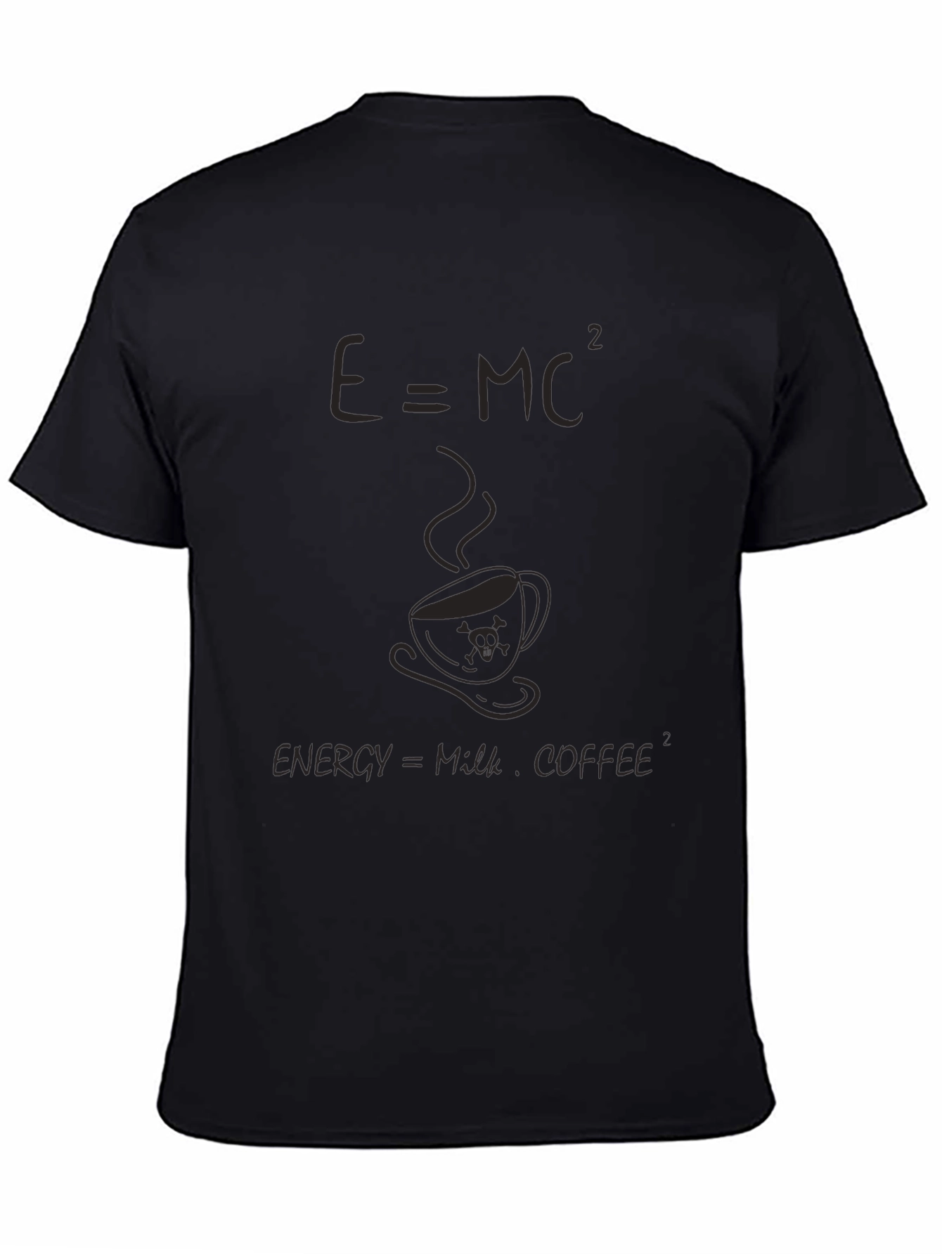 E=MC² Coffee T-Shirt - Energy=Milk Coffee Squared Tee