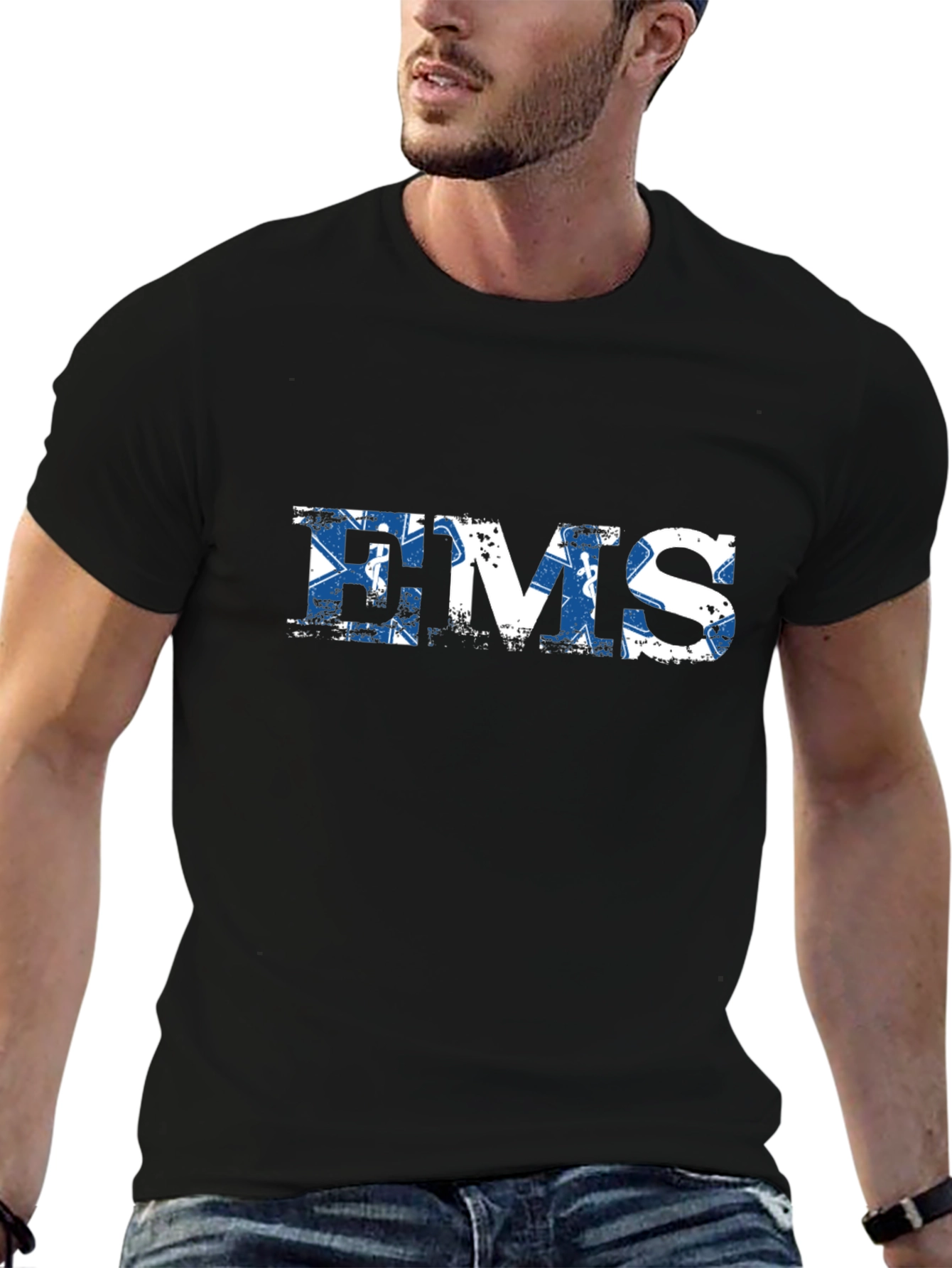 EMS Black Graphic T-Shirt