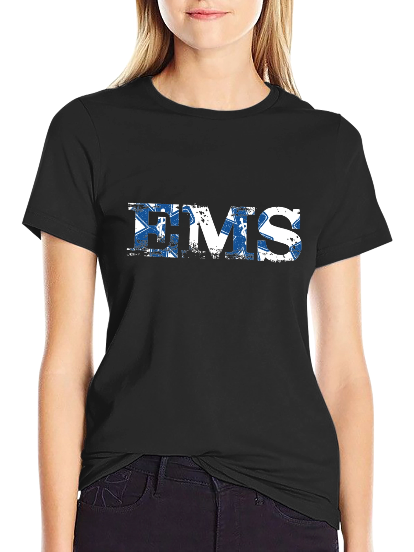EMS Black Graphic T-Shirt