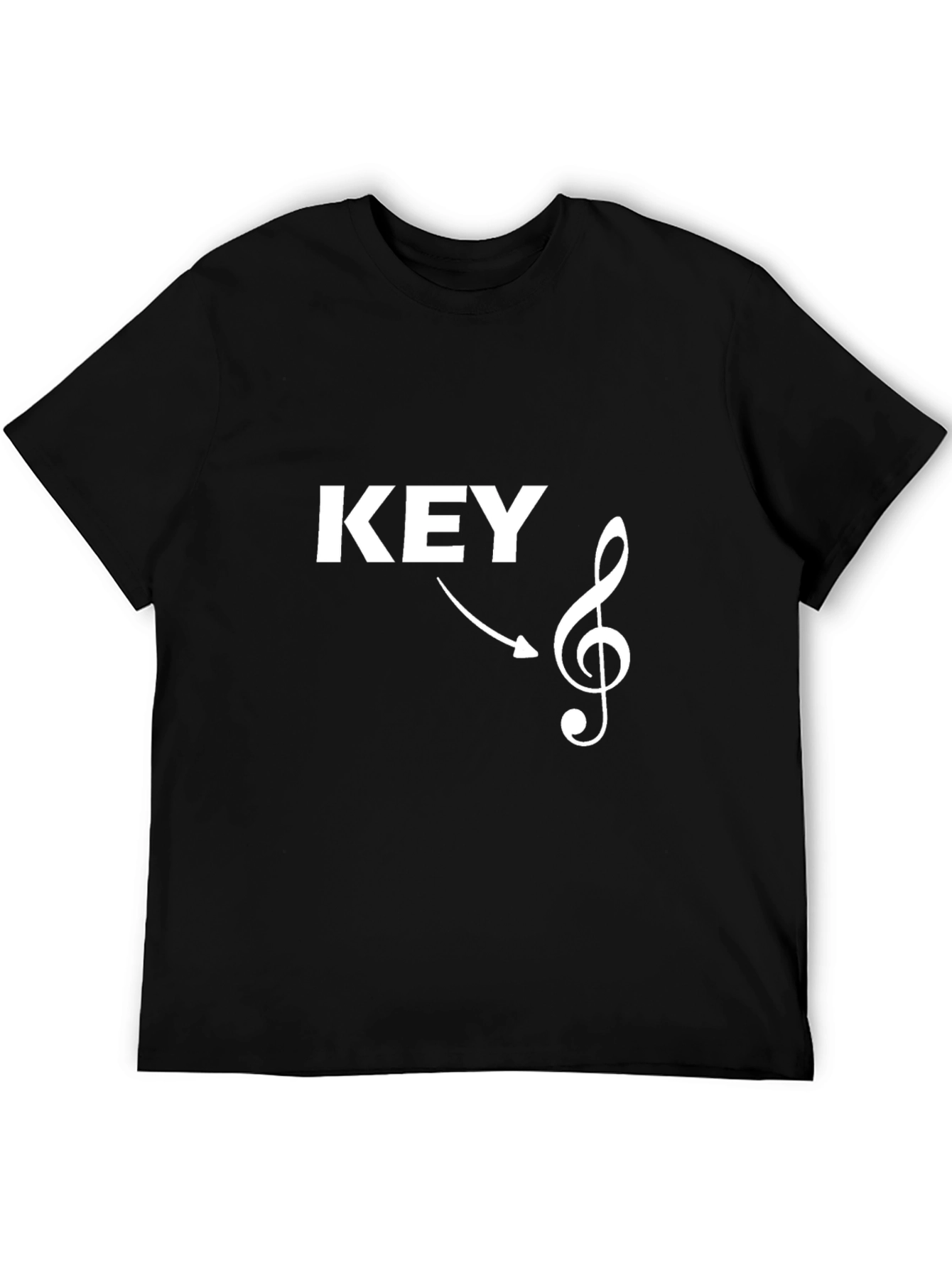 Key of G Music Lover T-Shirt - Black