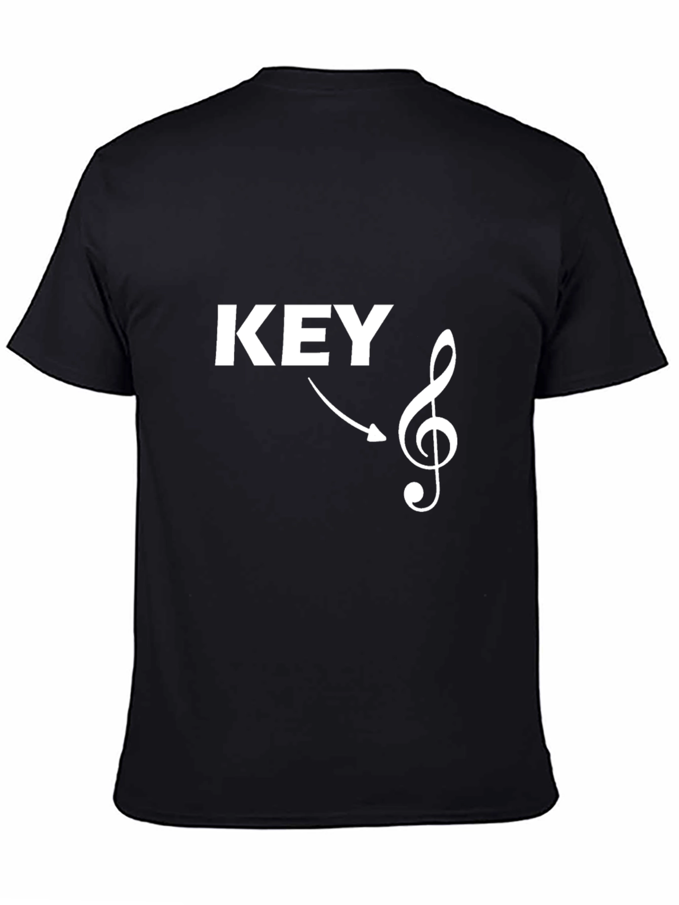Key of G Music Lover T-Shirt - Black