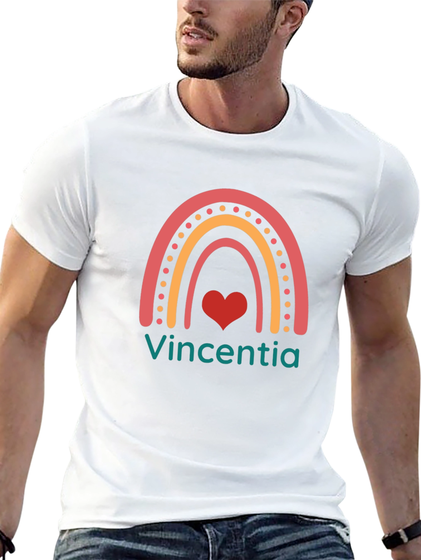 Rainbow Heart Tee - Vincentia