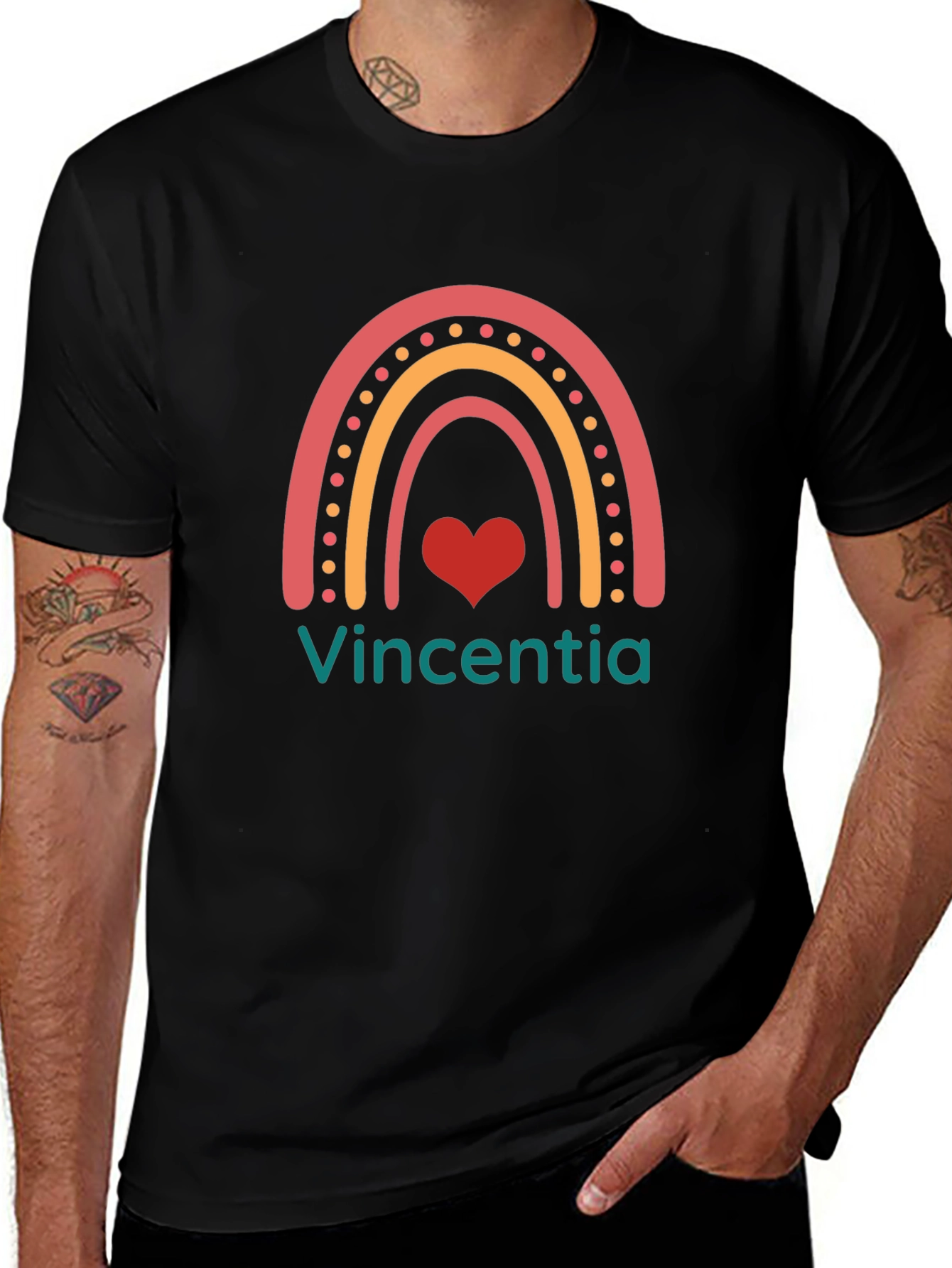 Rainbow Heart Tee - Vincentia