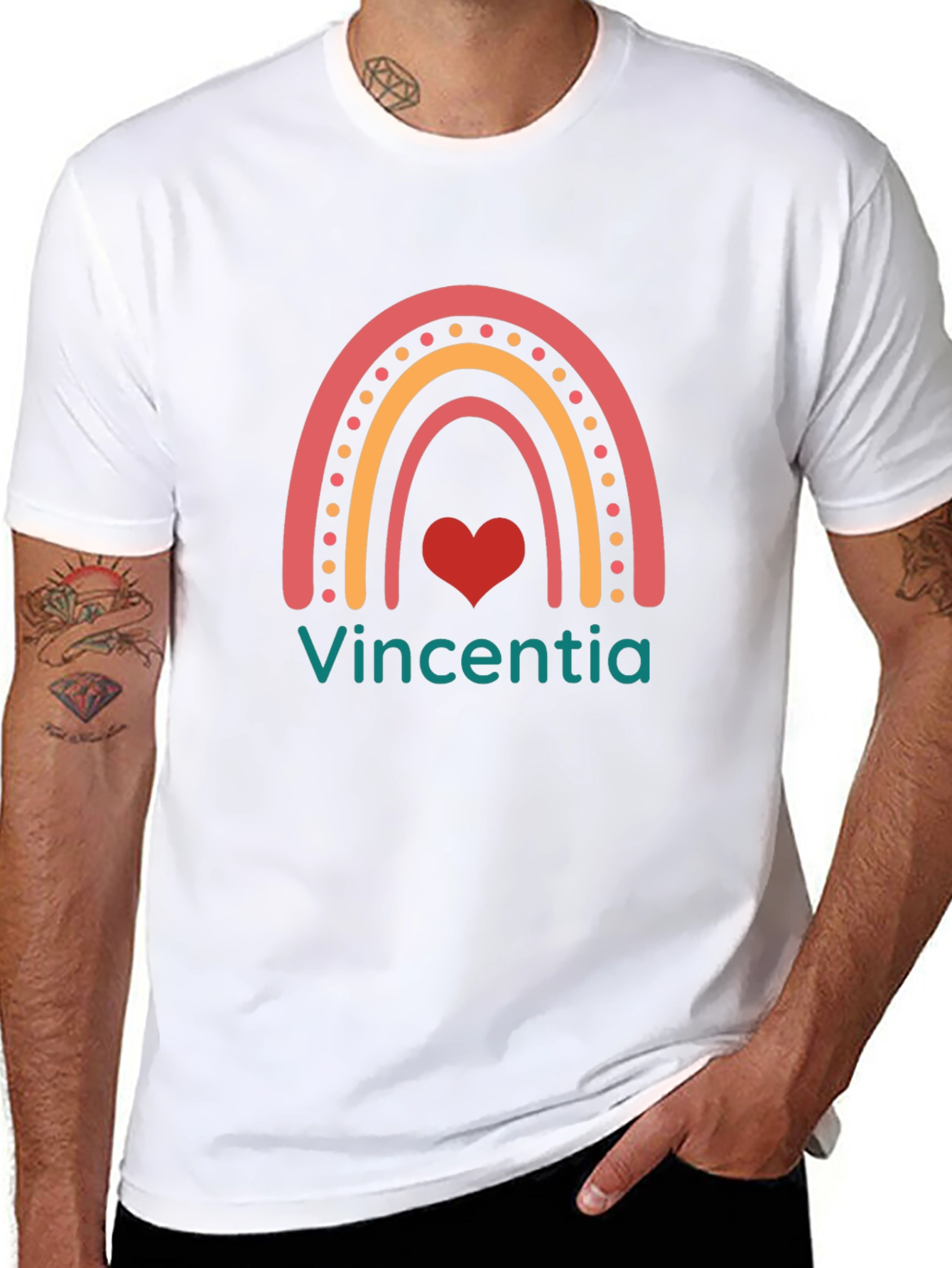 Rainbow Heart Tee - Vincentia