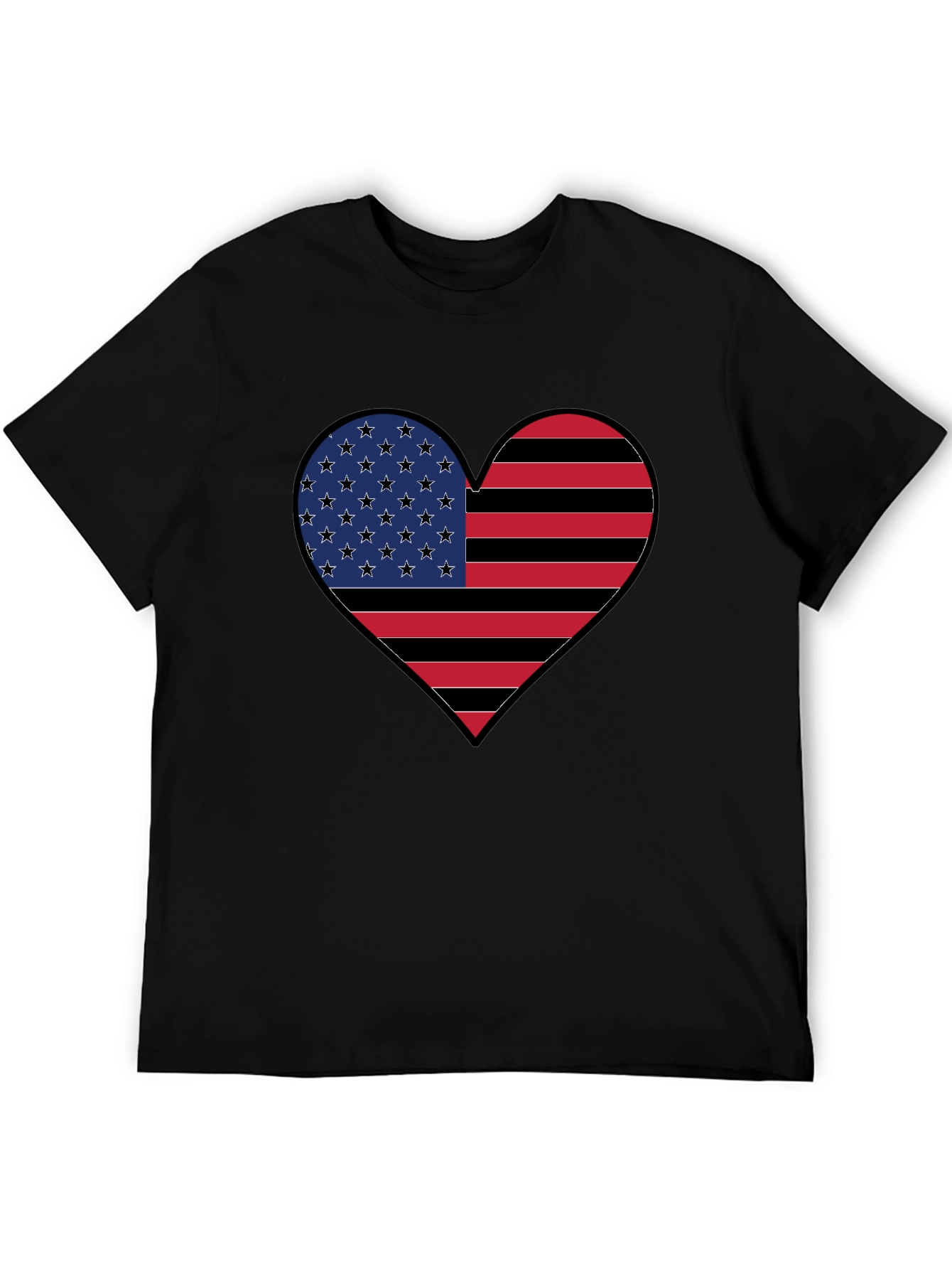 American Flag Heart T-Shirt