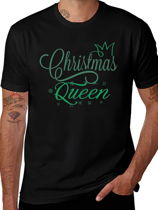 Christmas Queen Black T-Shirt