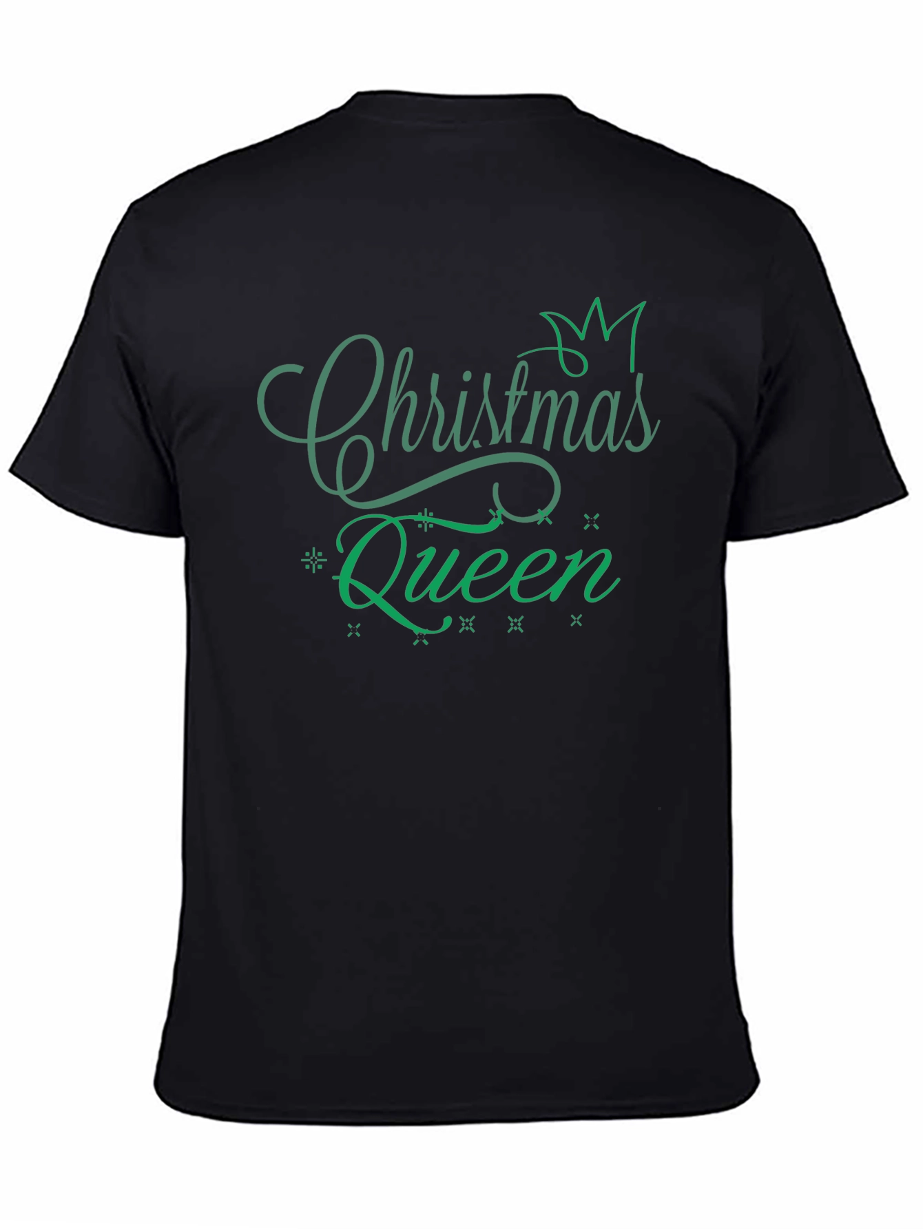 Christmas Queen Black T-Shirt