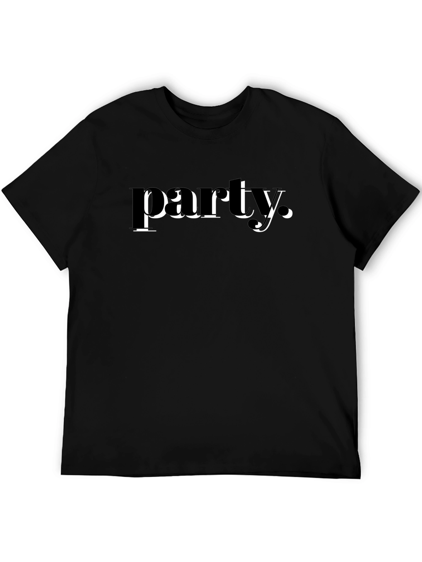 Party T-Shirt - Black Graphic Tee