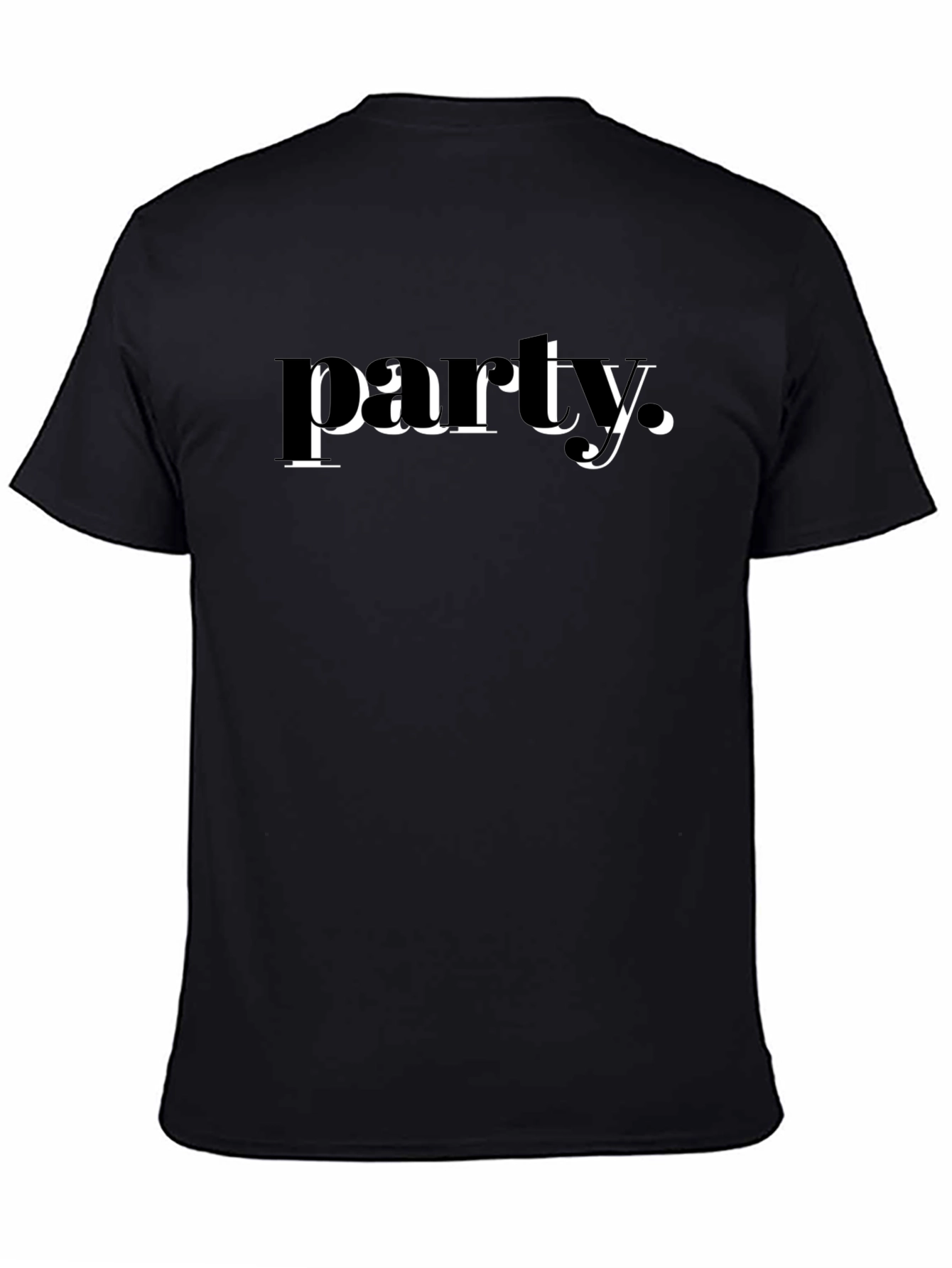 Party T-Shirt - Black Graphic Tee