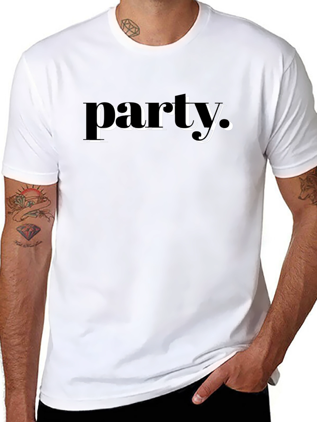 Party T-Shirt - Black Graphic Tee