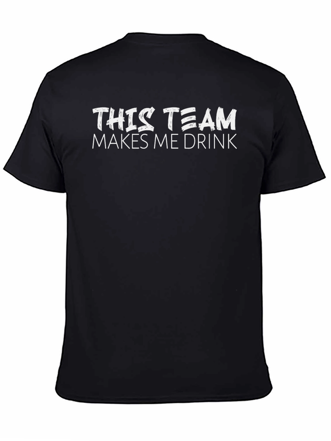Funny Drinking Team T-Shirt - Black