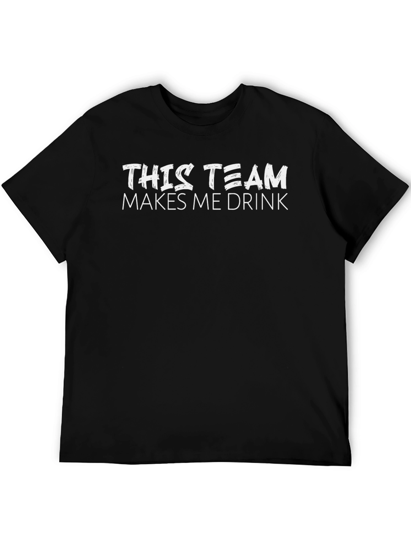 Funny Drinking Team T-Shirt - Black