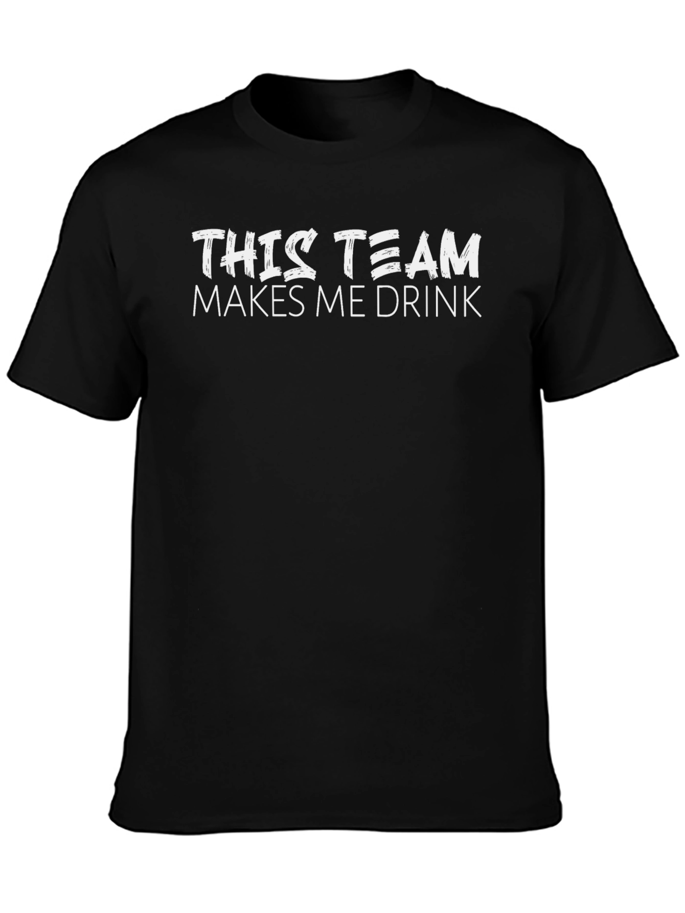 Funny Drinking Team T-Shirt - Black
