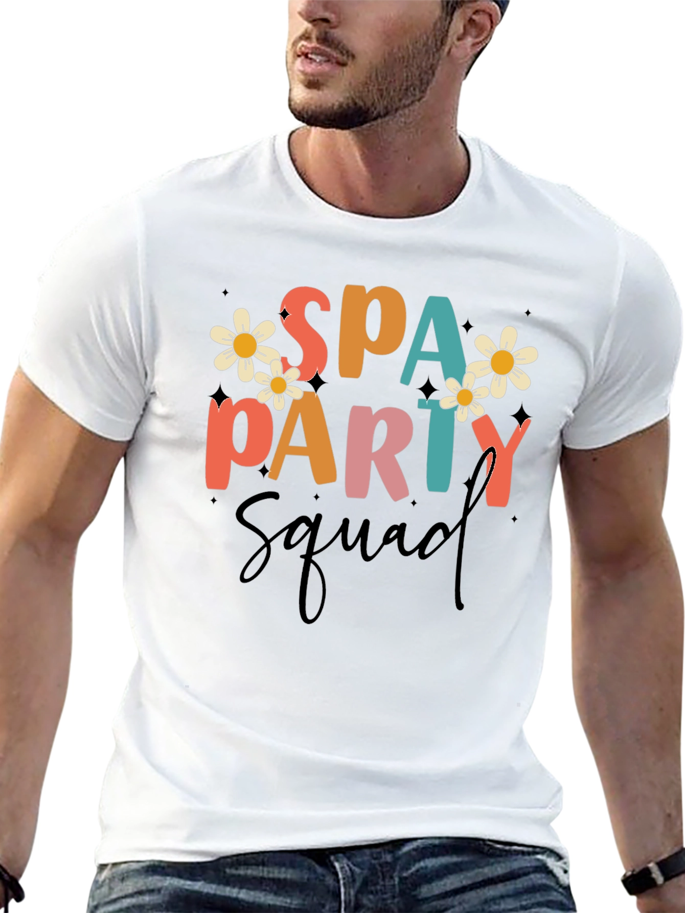 Spa Party Squad Graphic Tee - Fun & Stylish!
