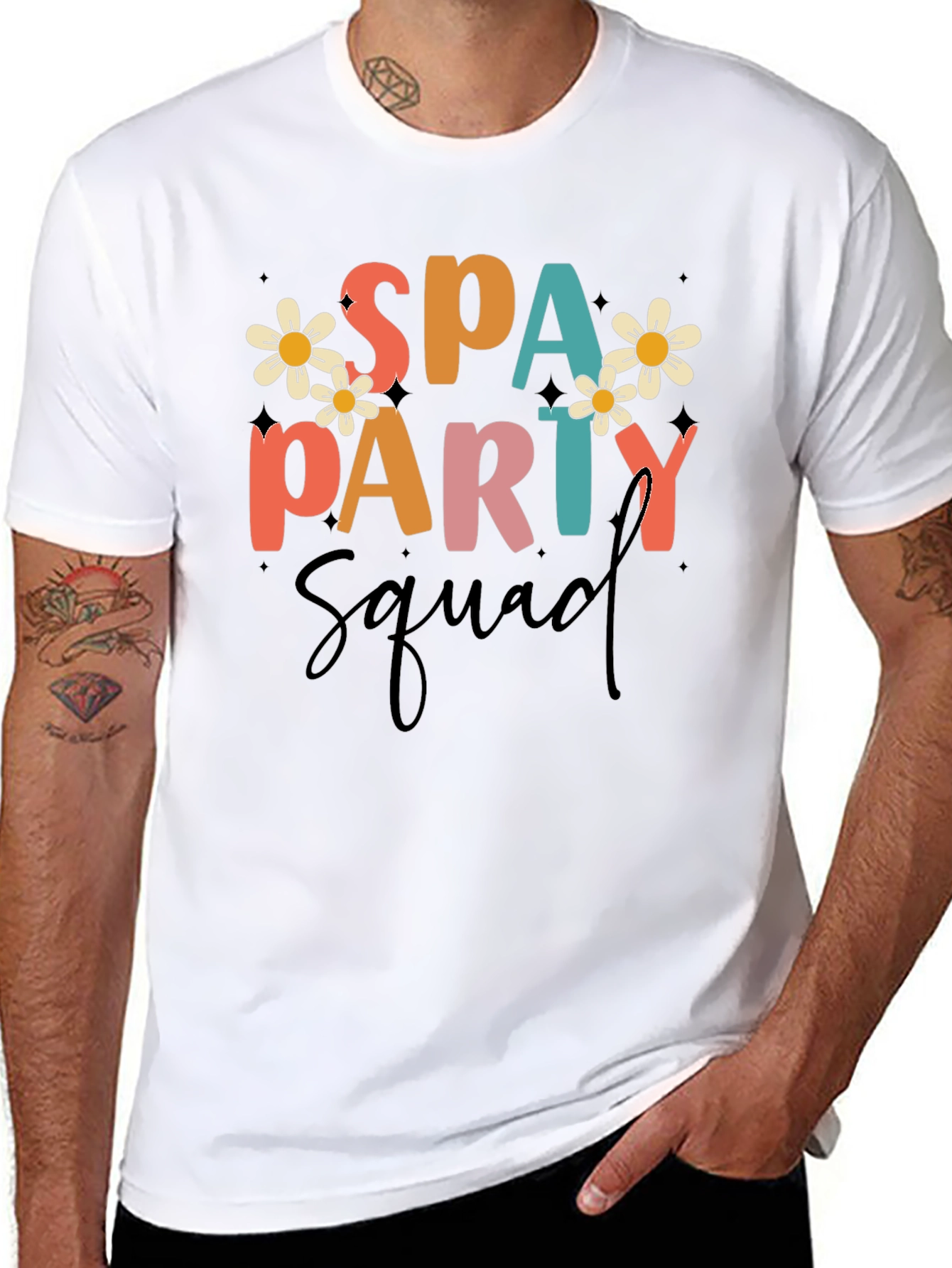 Spa Party Squad Graphic Tee - Fun & Stylish!