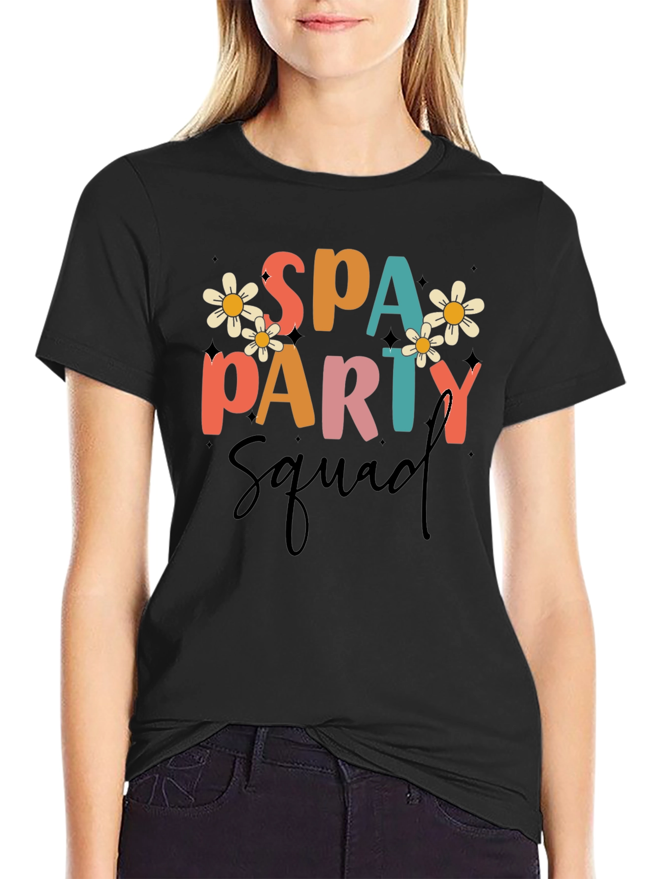 Spa Party Squad Graphic Tee - Fun & Stylish!