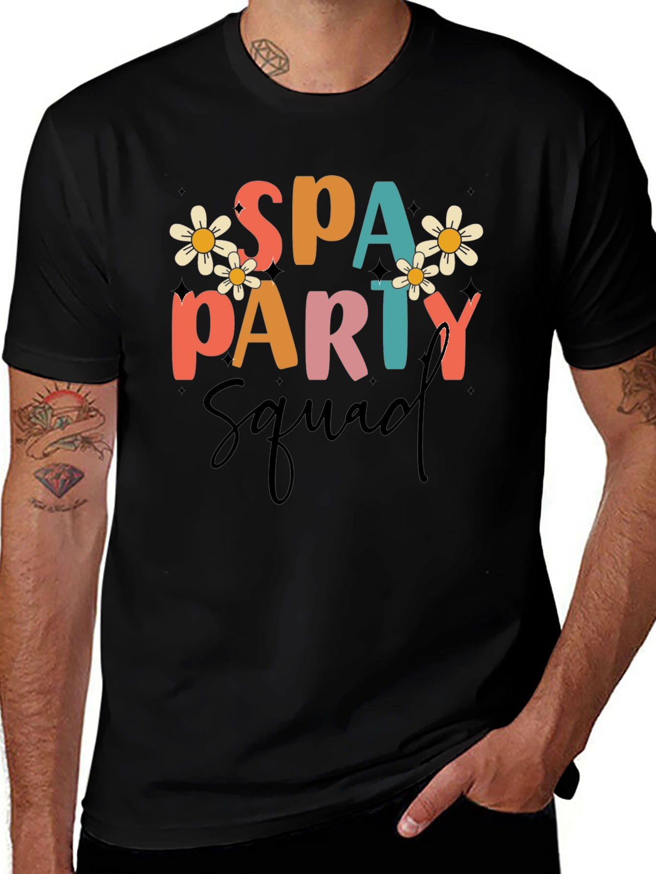 Spa Party Squad Graphic Tee - Fun & Stylish!