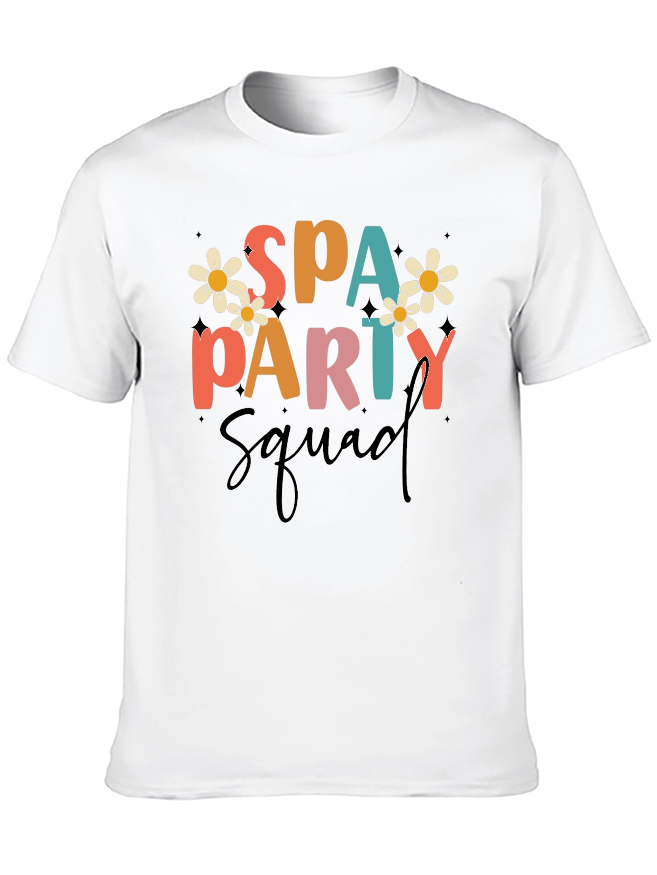 Spa Party Squad Graphic Tee - Fun & Stylish!