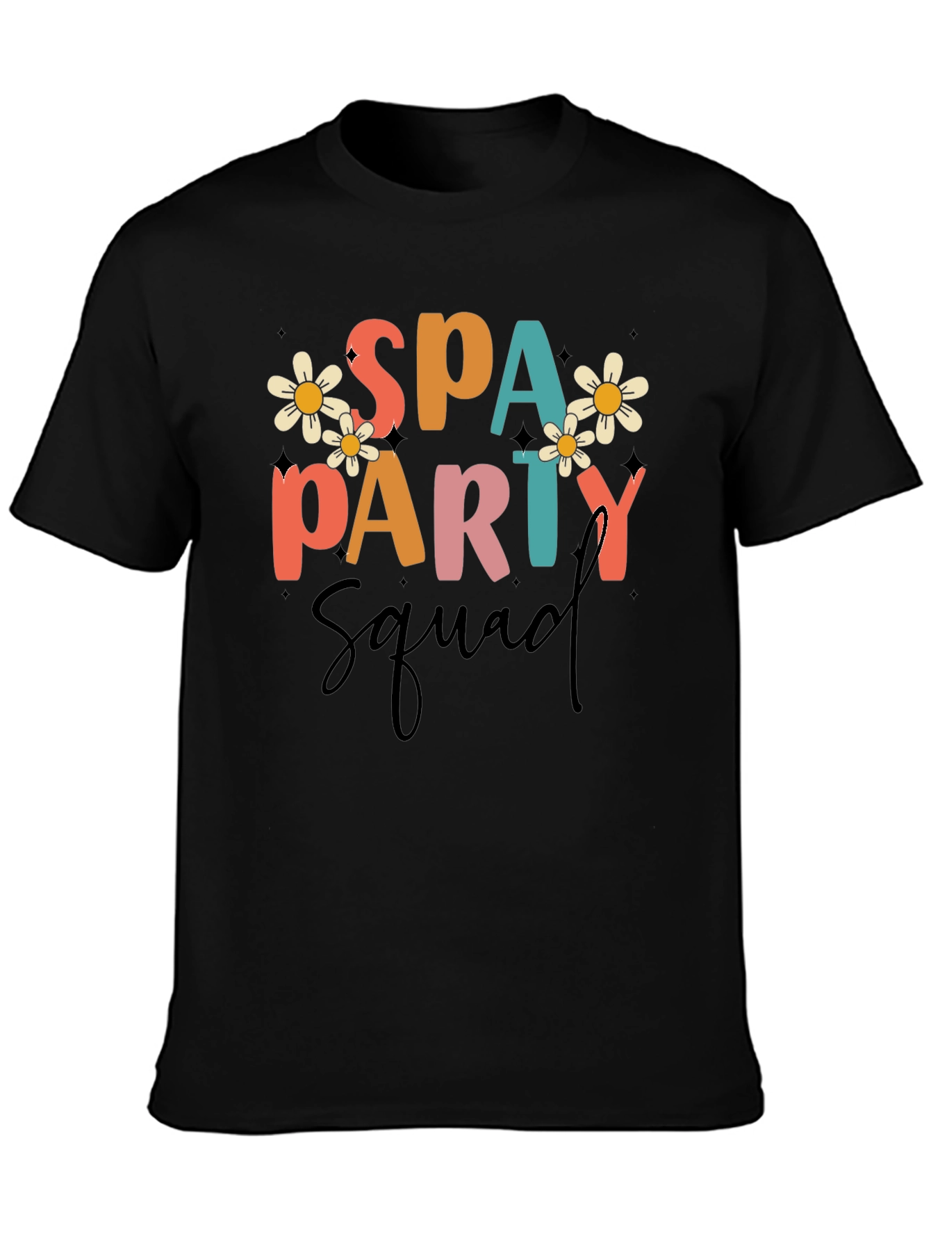 Spa Party Squad Graphic Tee - Fun & Stylish!