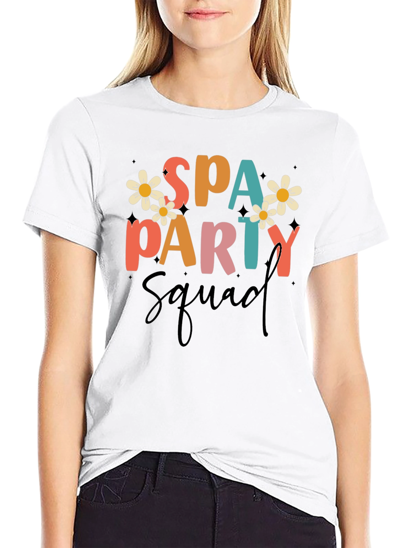 Spa Party Squad Graphic Tee - Fun & Stylish!