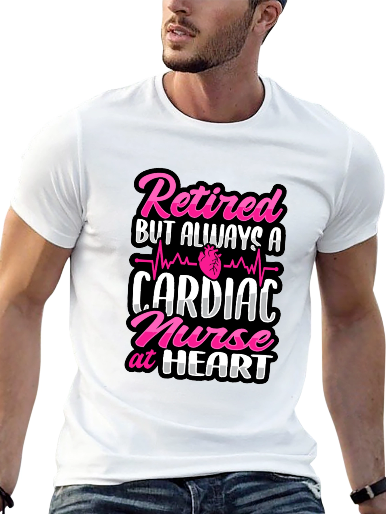 Retired Cardiac Nurse T-Shirt - Always at Heart