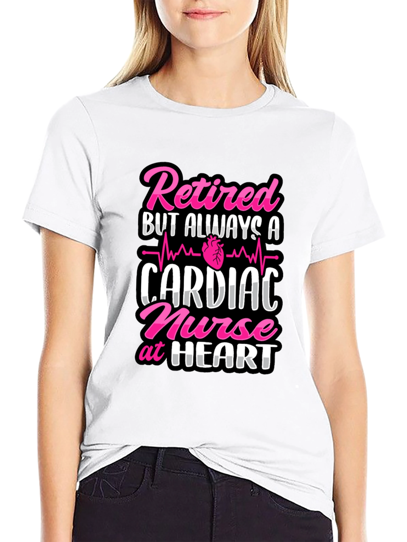 Retired Cardiac Nurse T-Shirt - Always at Heart