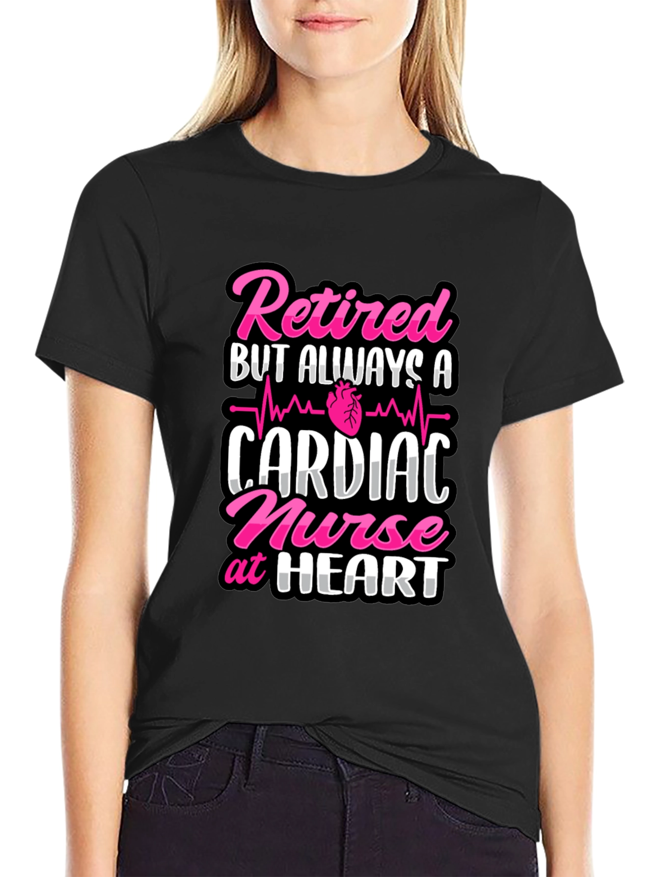 Retired Cardiac Nurse T-Shirt - Always at Heart