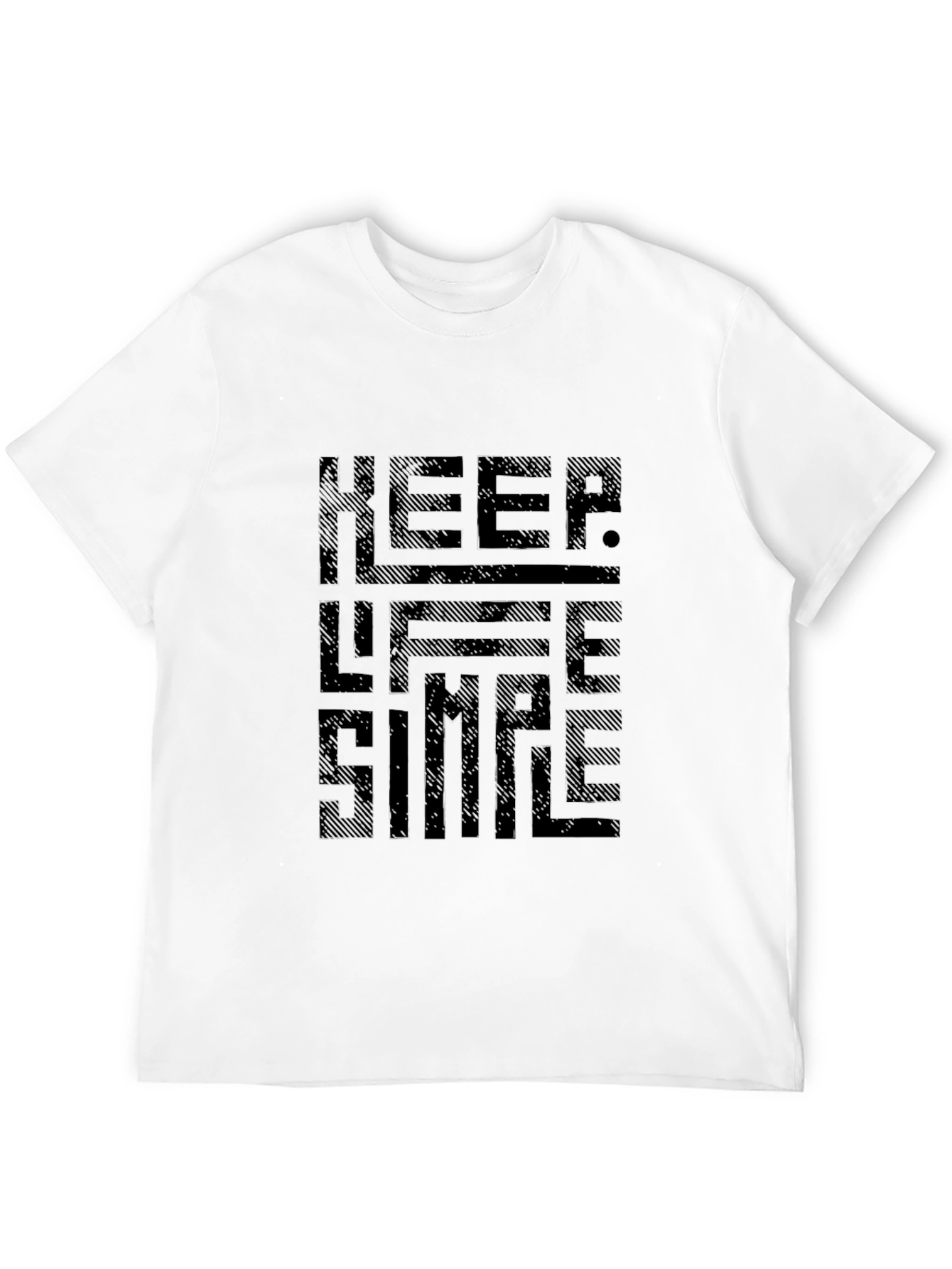 Keep Life Simple Black Graphic Tee
