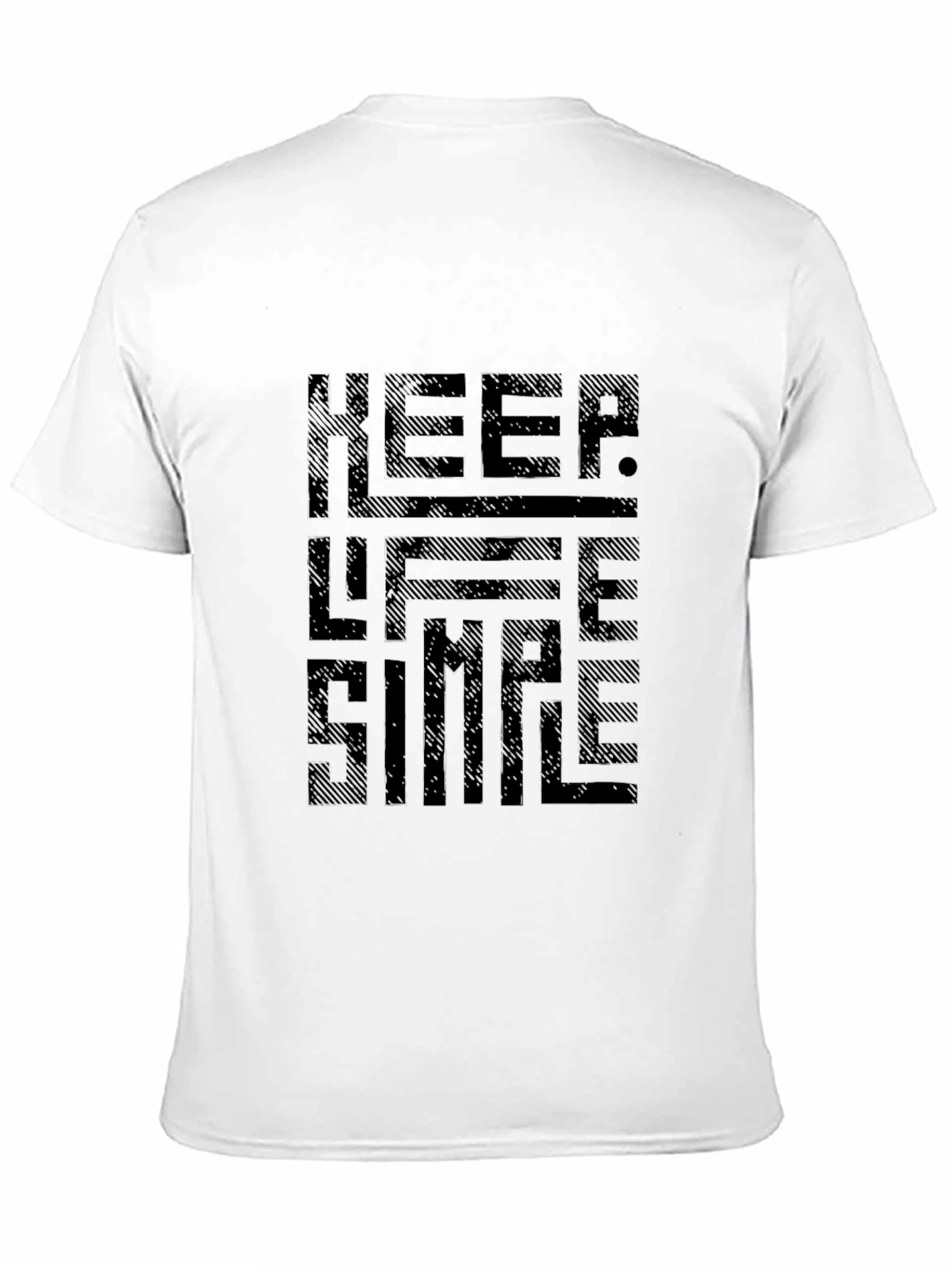 Keep Life Simple Black Graphic Tee