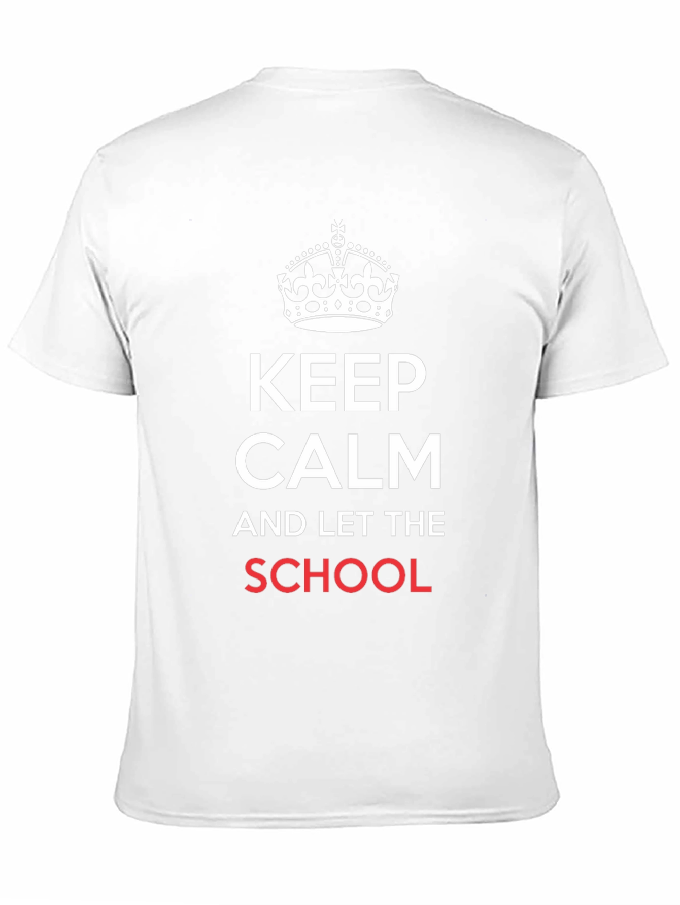 Keep Calm School Black T-Shirt