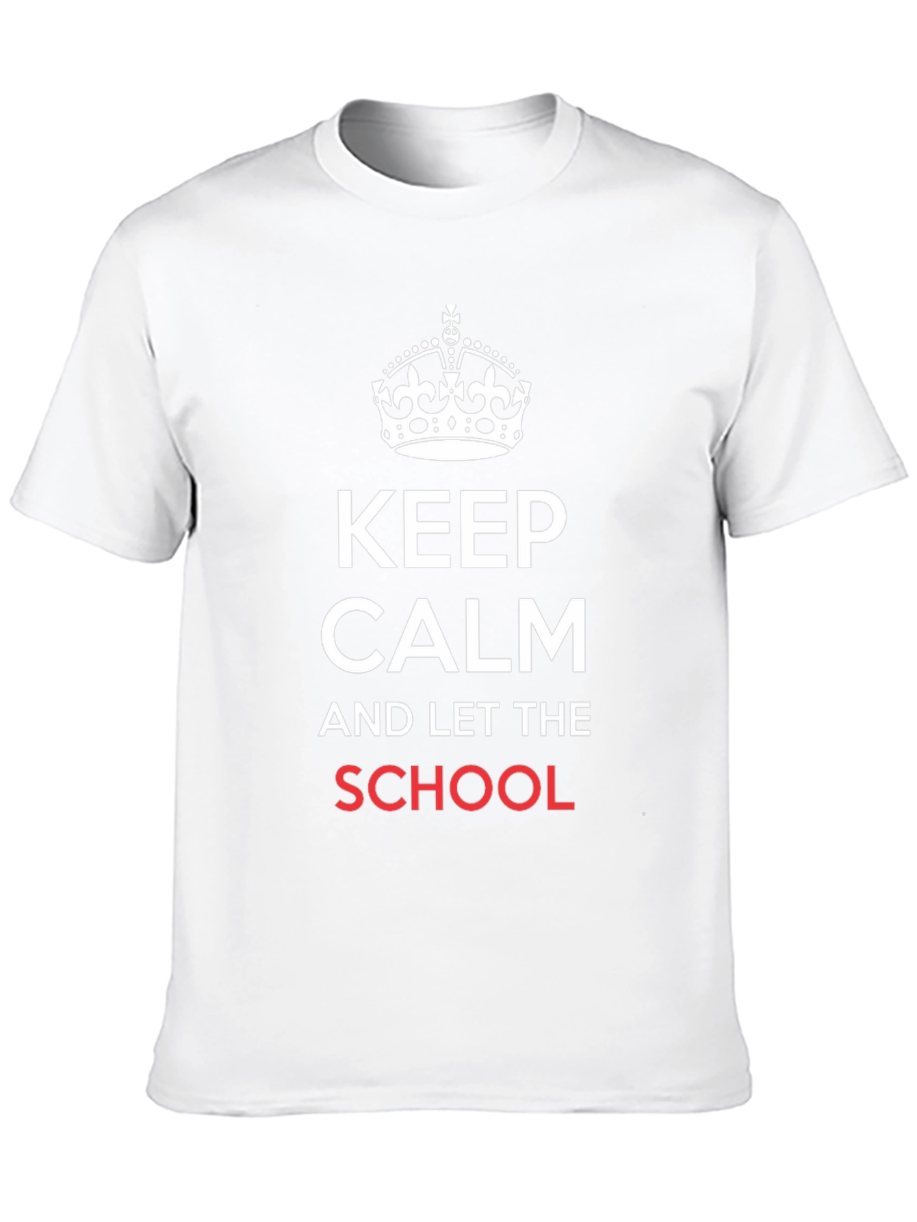 Keep Calm School Black T-Shirt