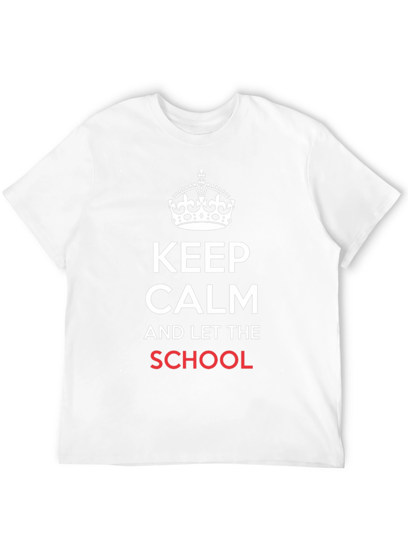 Keep Calm School Black T-Shirt