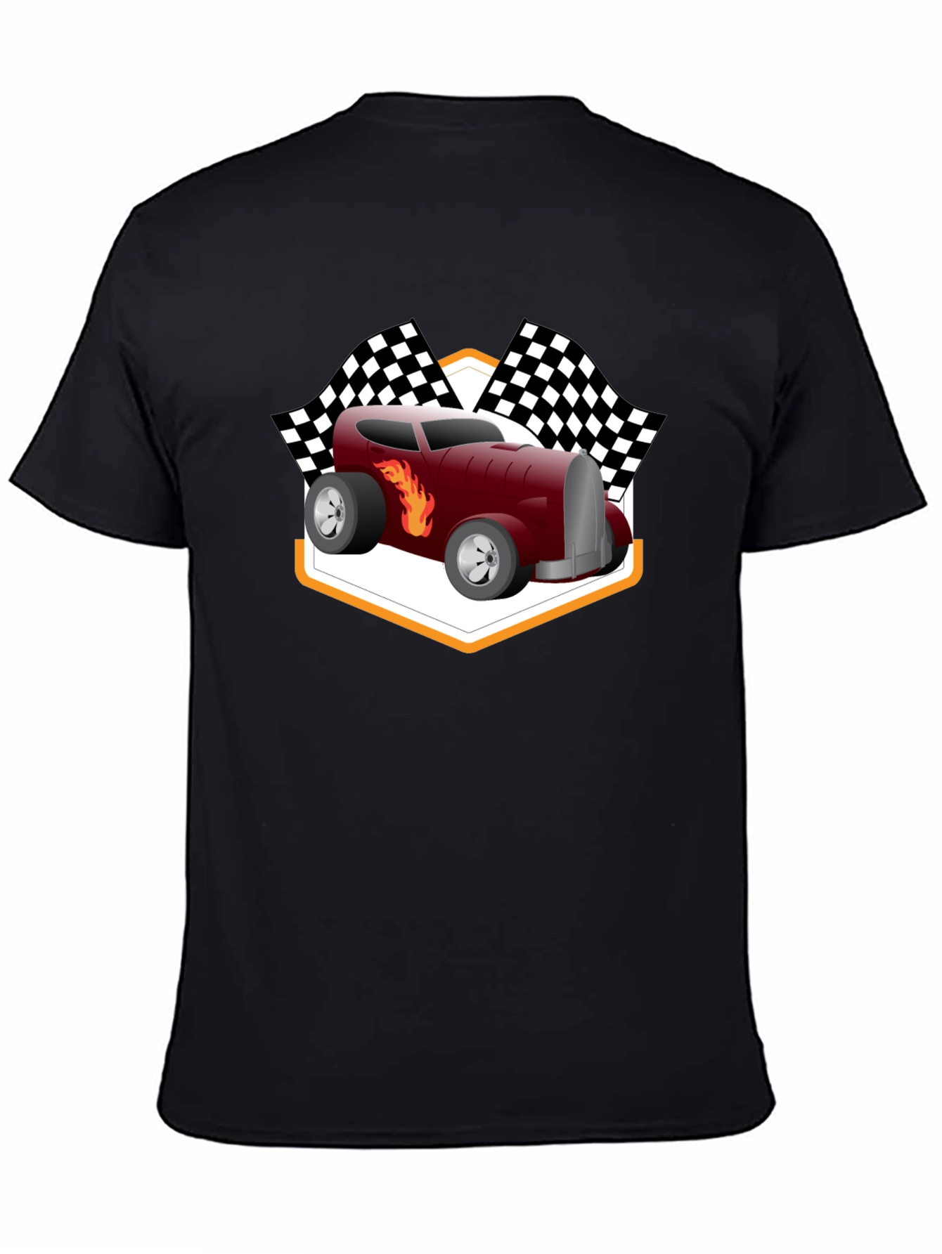 Racing Hot Rod T-Shirt - Black