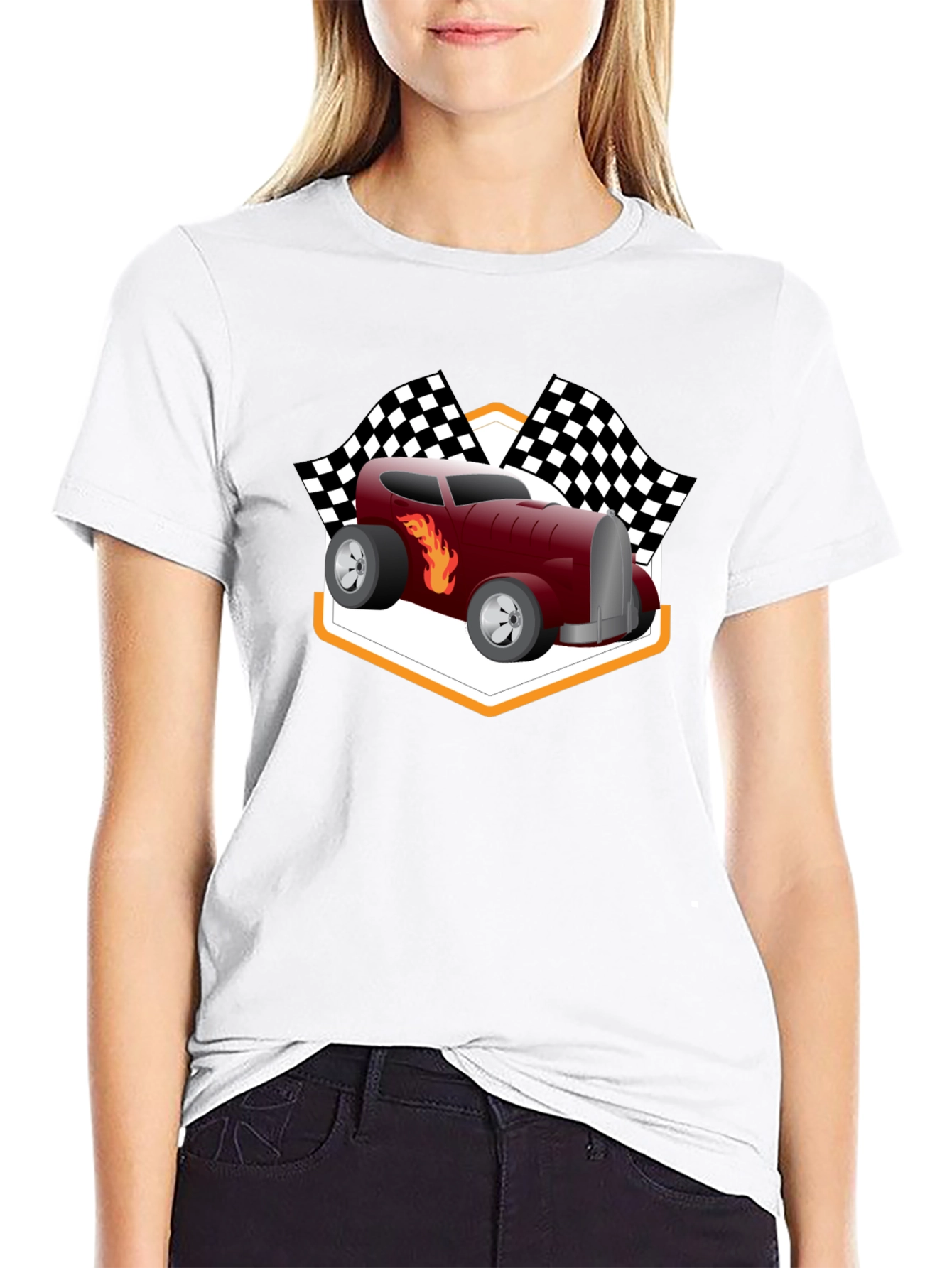 Racing Hot Rod T-Shirt - Black