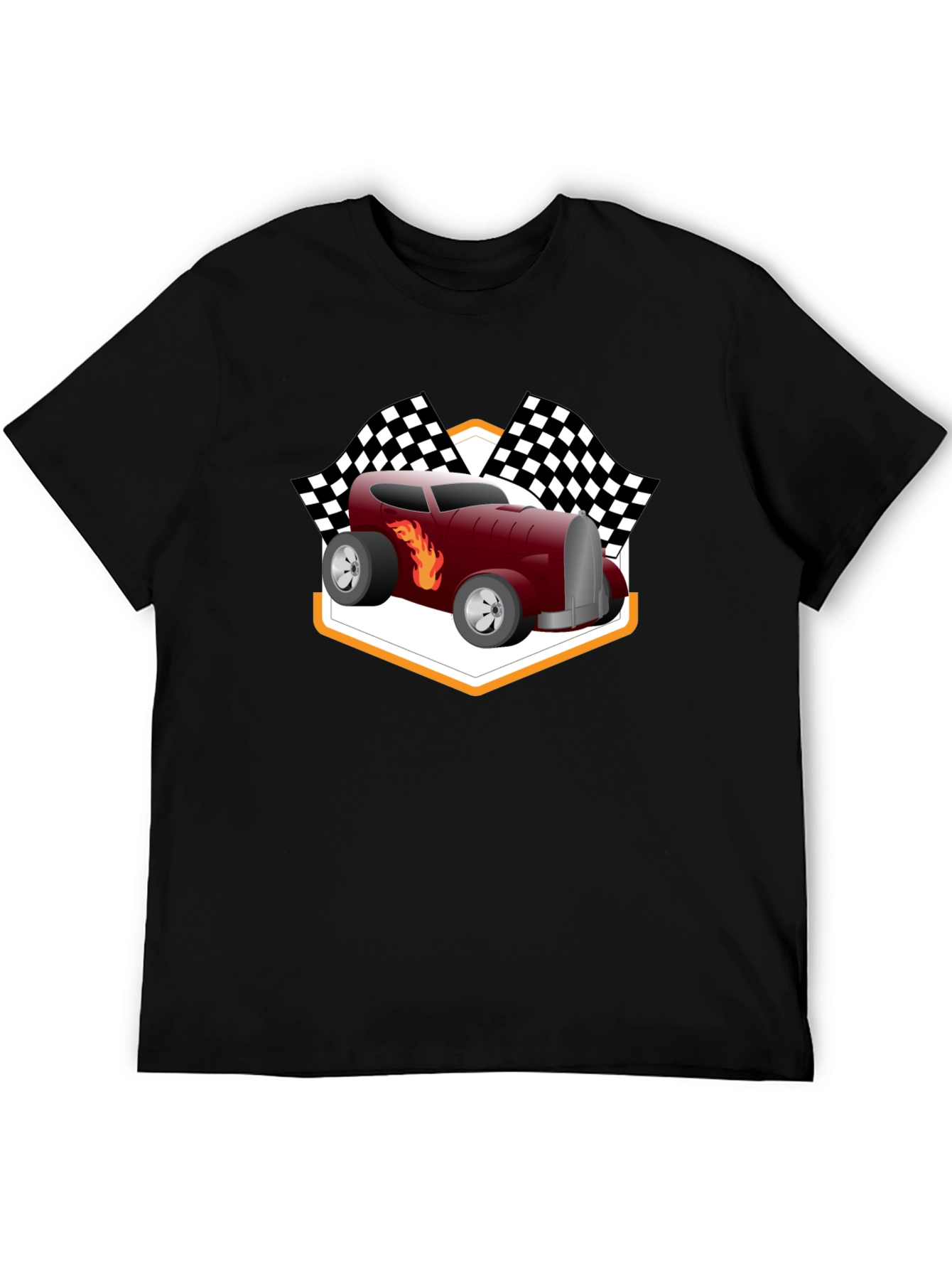 Racing Hot Rod T-Shirt - Black