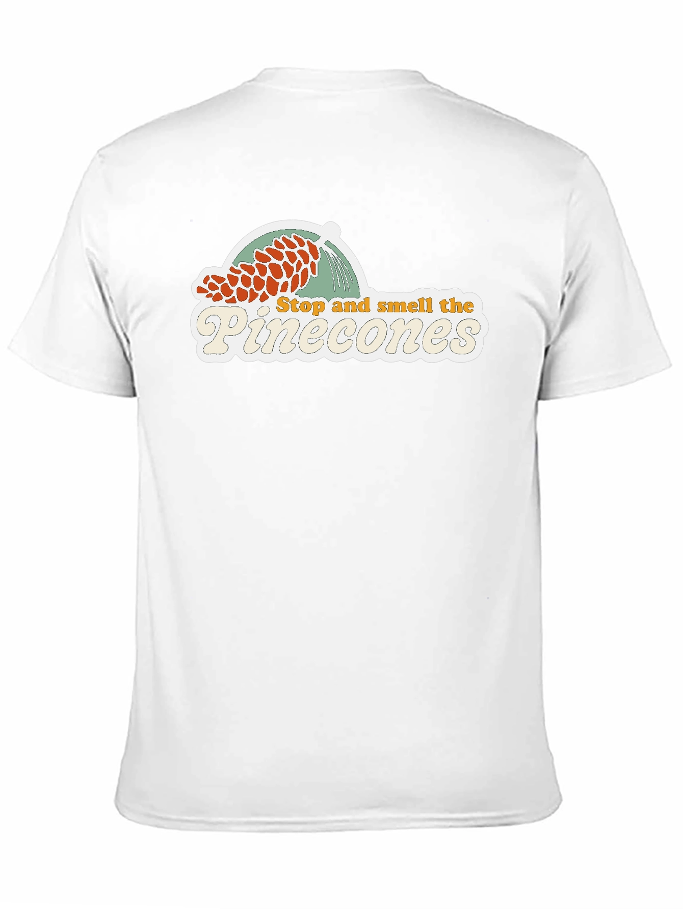 Stop and Smell the Pinecones Graphic Tee - Black
