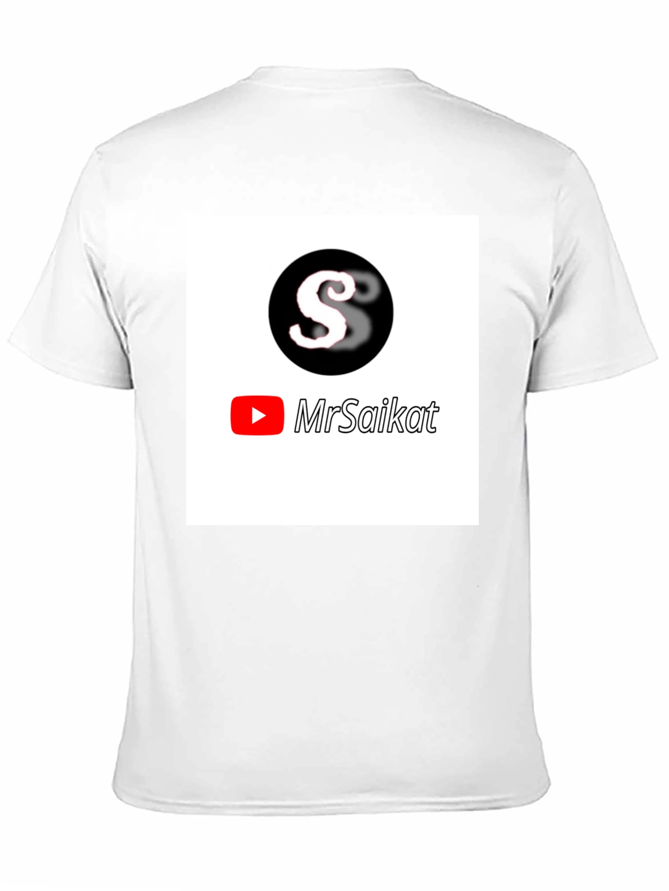 MrSaikat Logo Black T-Shirt
