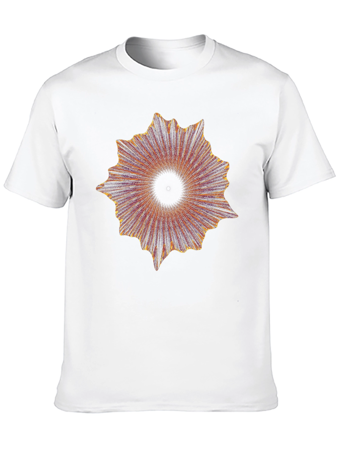 Abstract Burst Graphic Black T-Shirt