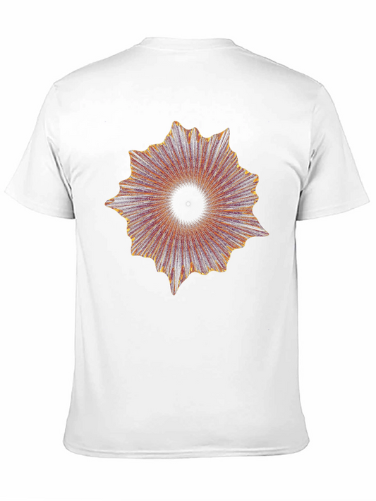 Abstract Burst Graphic Black T-Shirt